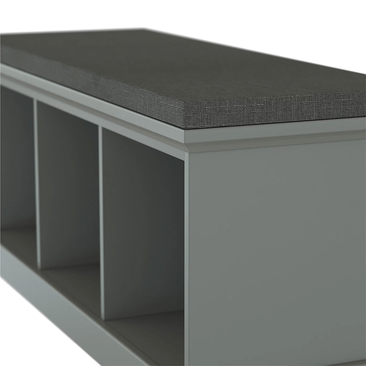 Flexi Storage Grey Mirrored Shoe Cabinet 3 Pair Hallway Storage Unit - Image 4