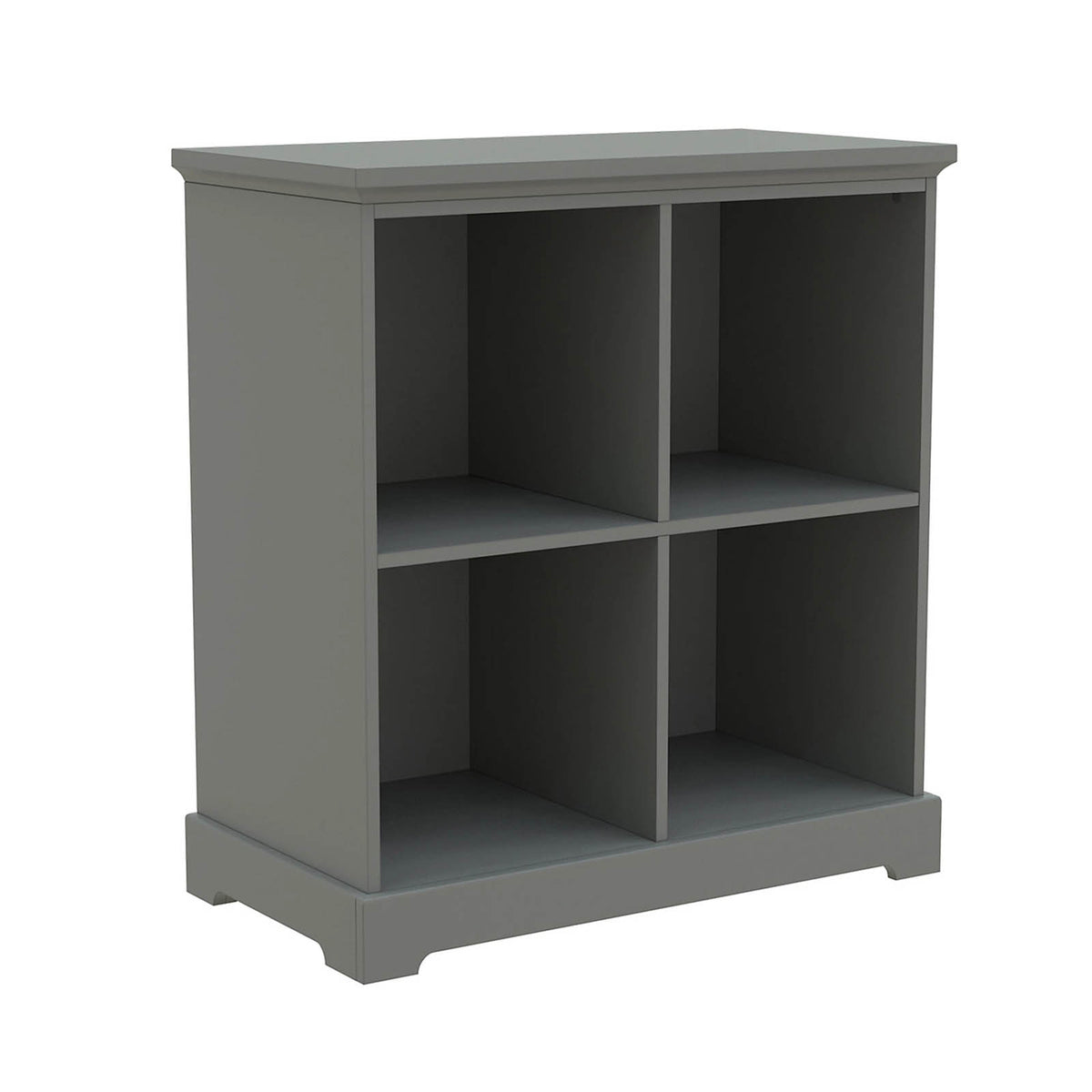 Flexi Storage 4 Cube Shelving Unit Grey Freestanding Bookcase Organizer - Image 2