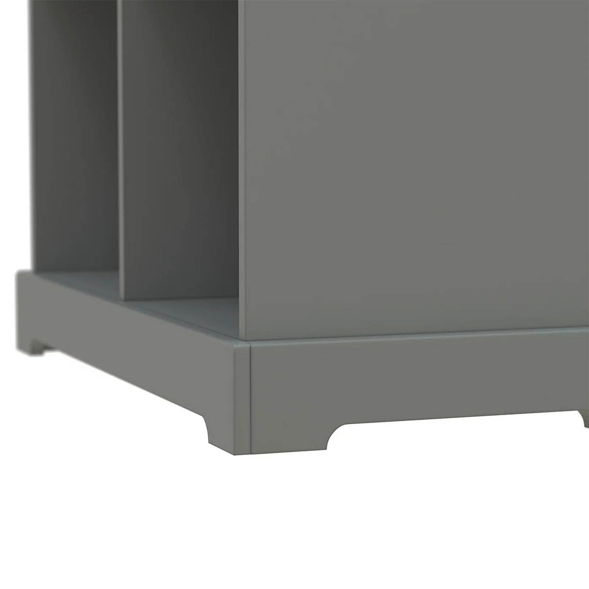 Flexi Storage 4 Cube Shelving Unit Grey Freestanding Bookcase Organizer - Image 5