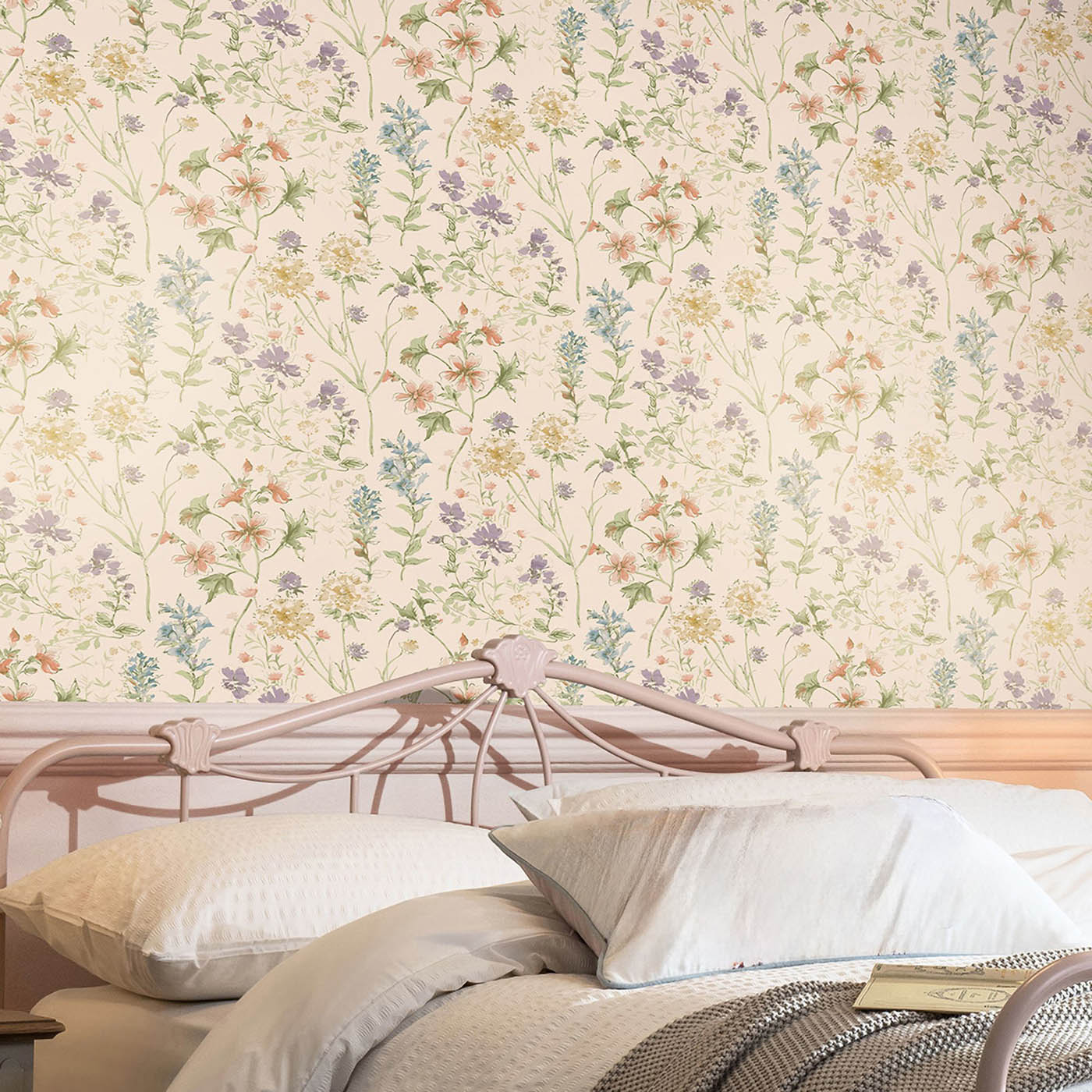 Laura Ashley Wallpaper Smooth Multicolour Wild Meadow Contemporary 5.2m² - Image 6