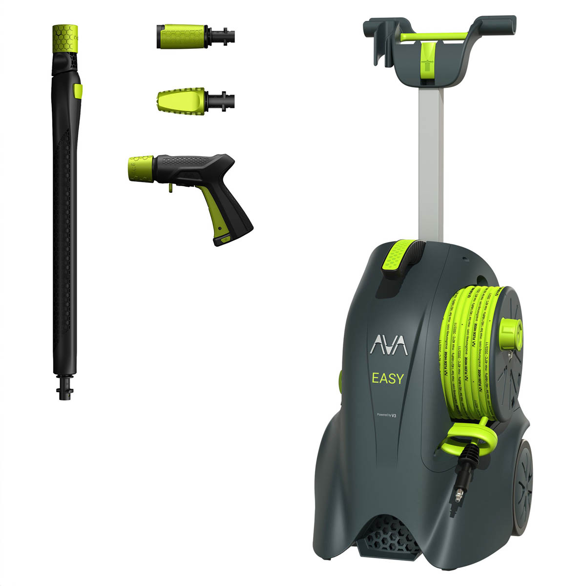 AVA Pressure Washer P50 Corded Electric Powerful Folding Handle 130bar 1.8kW - Image 1