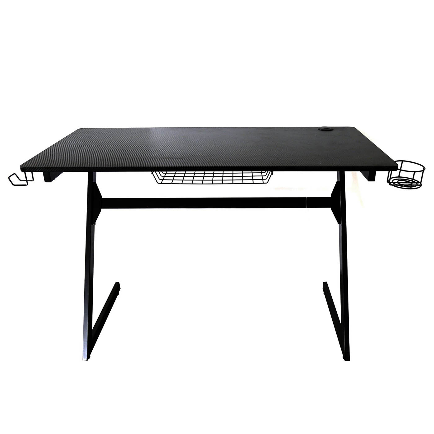 Gaming Desk Computer Table Matt Black Modern (H)75cm (W)127cm (D)50.5cm - Image 2