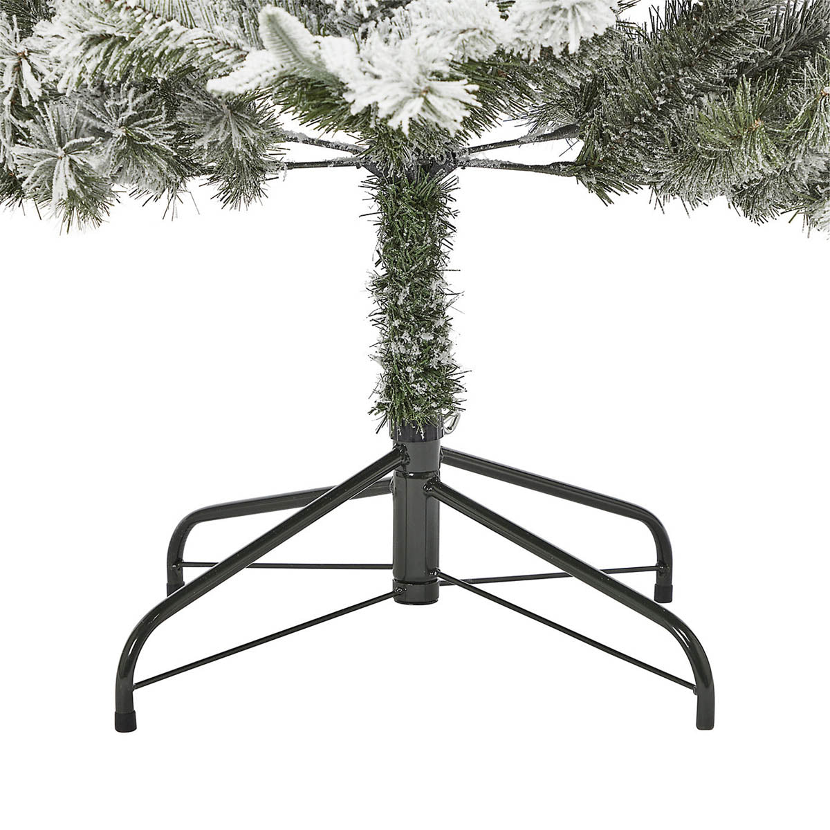 Christmas Tree Artificial Green Snow Tipped Effect Hinged Indoor With Stand 6ft - Image 7