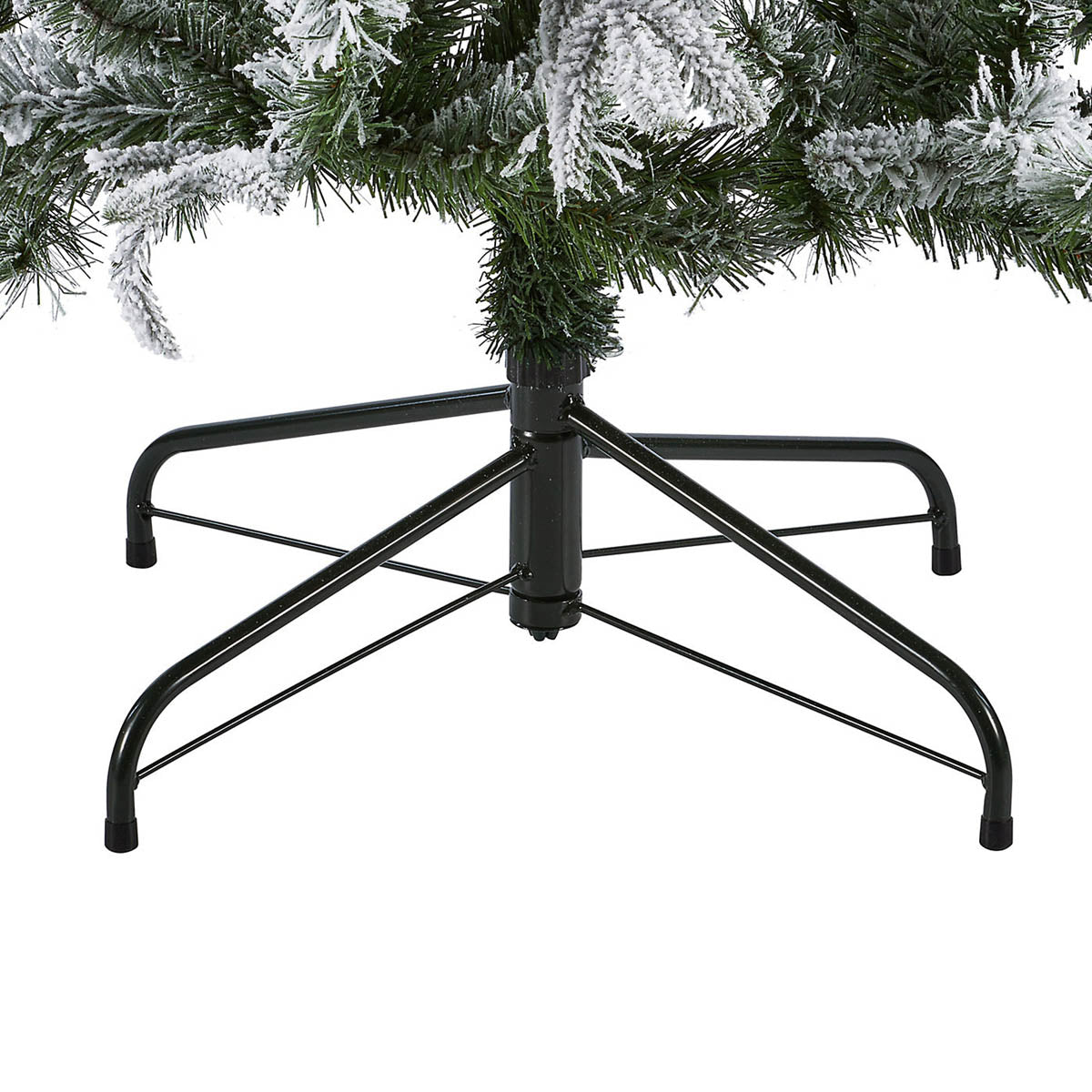 Christmas Tree Artificial Green Snow Tipped Effect Hinged Indoor With Stand 6ft - Image 8