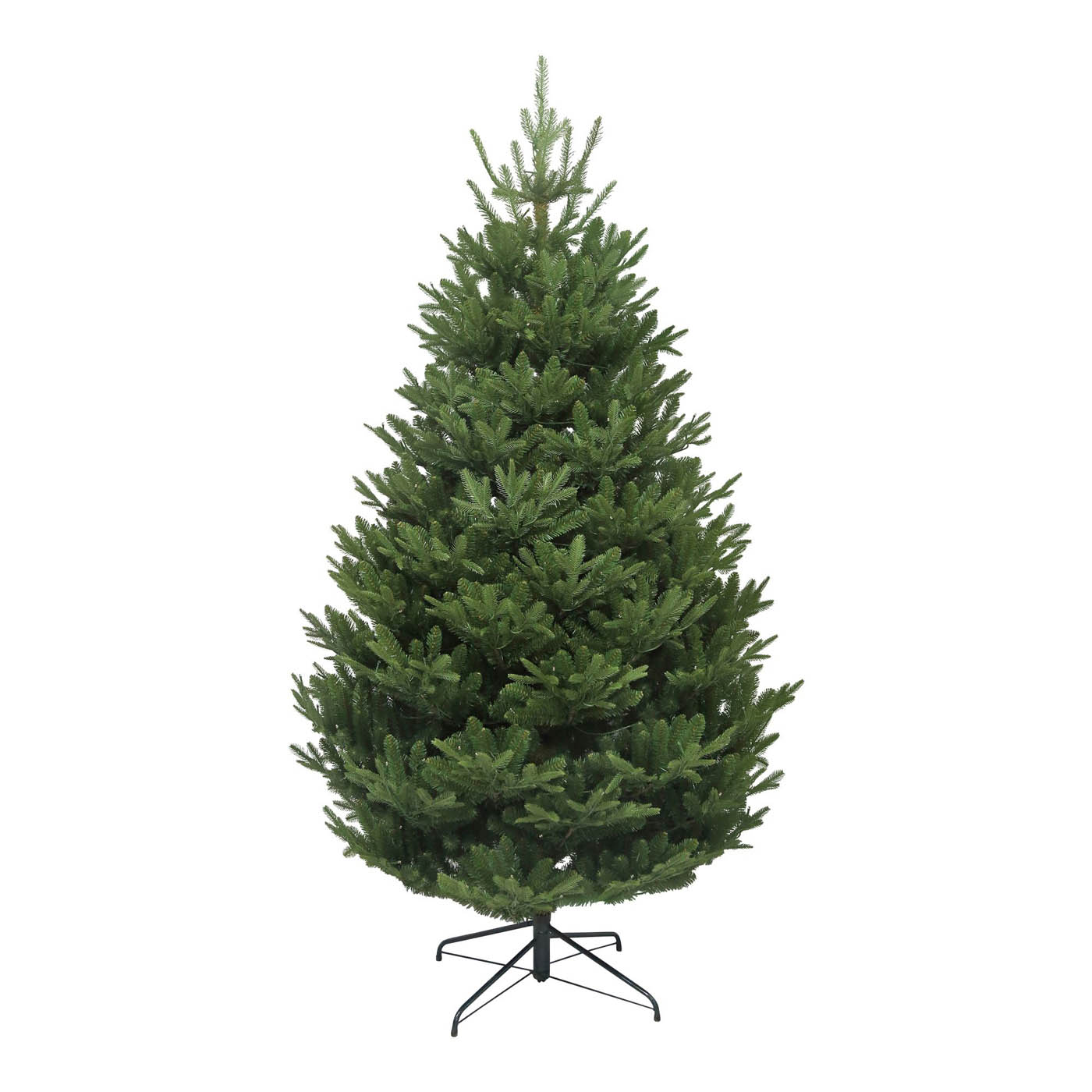 Christmas Tree 7ft Green Artificial LED Pre Lit Warm White Hinged Timer Indoor - Image 2