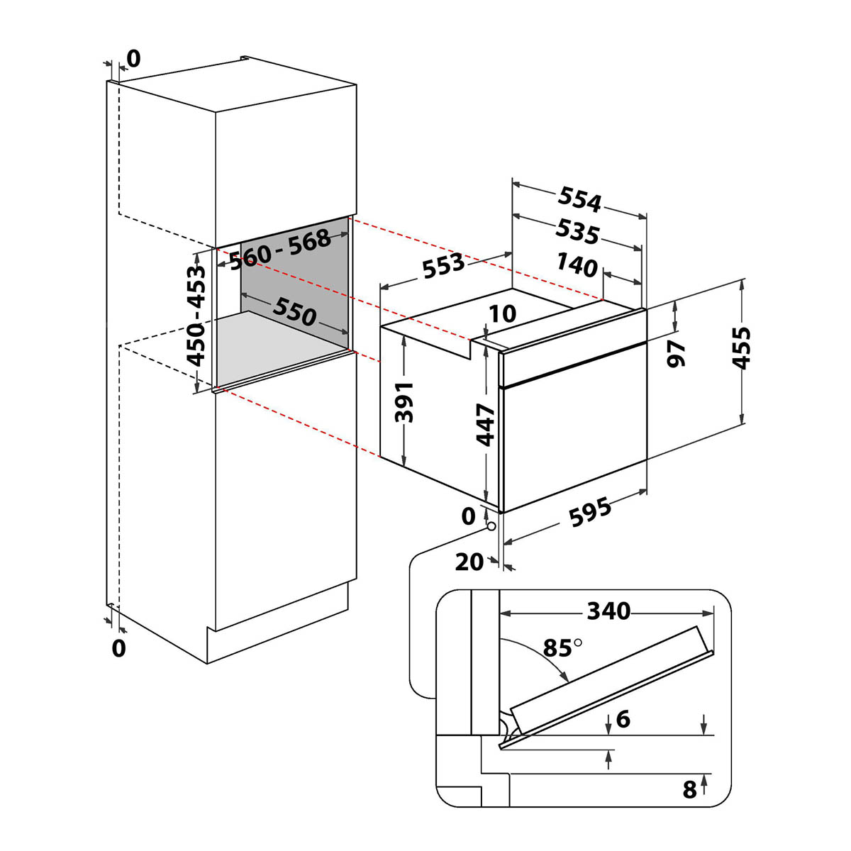 Hotpoint Built-in Microwave Class 4 HMW47HMXUK 40L - Image 9