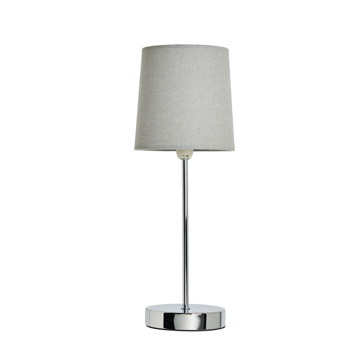 Inlight Table Lamp Pair Grey Round Polished Mirrored Chrome Effect Touch Control - Image 8