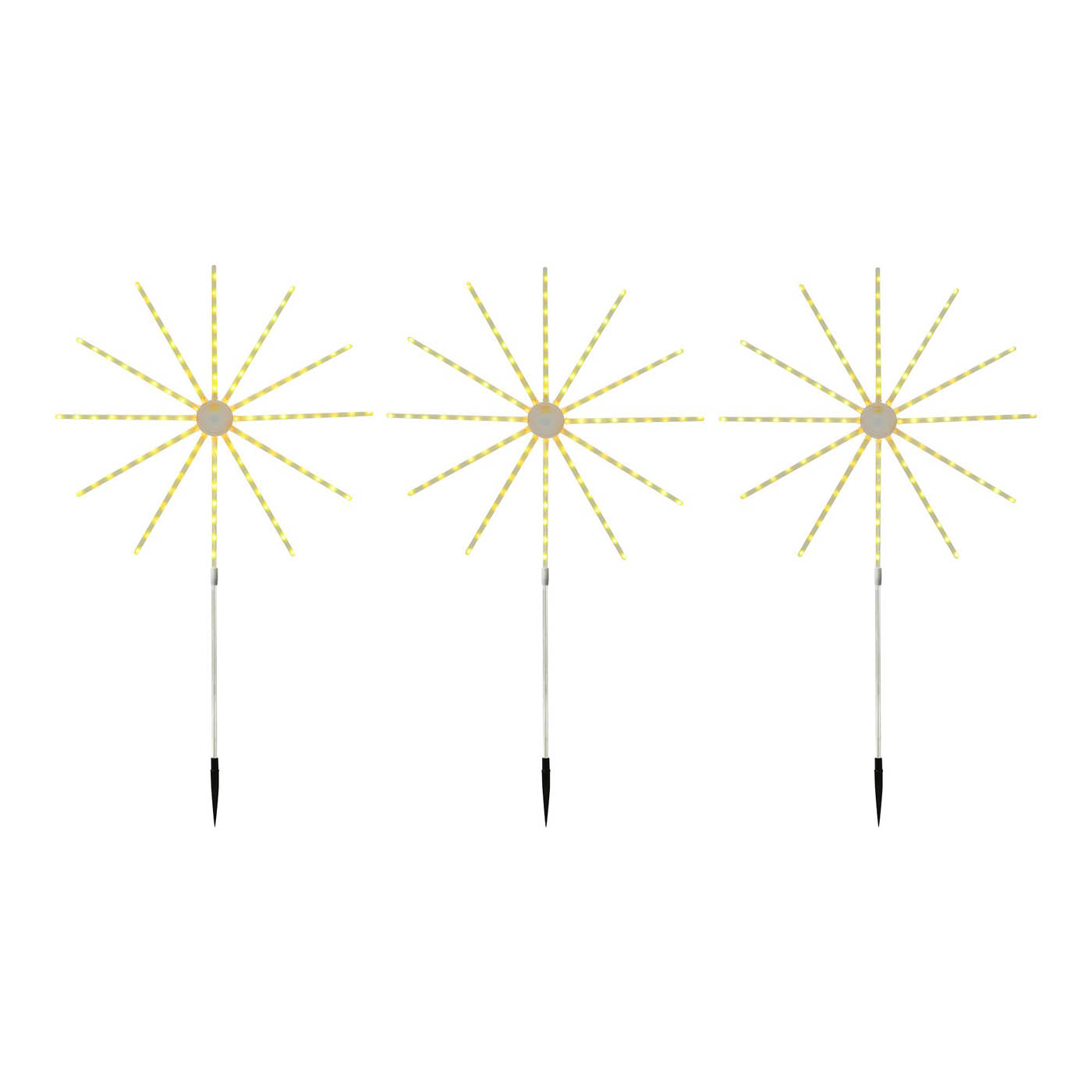 LED Garden Light Path Firework Multicolour With Timer (H)860mm Pack of 3 Lights - Image 3