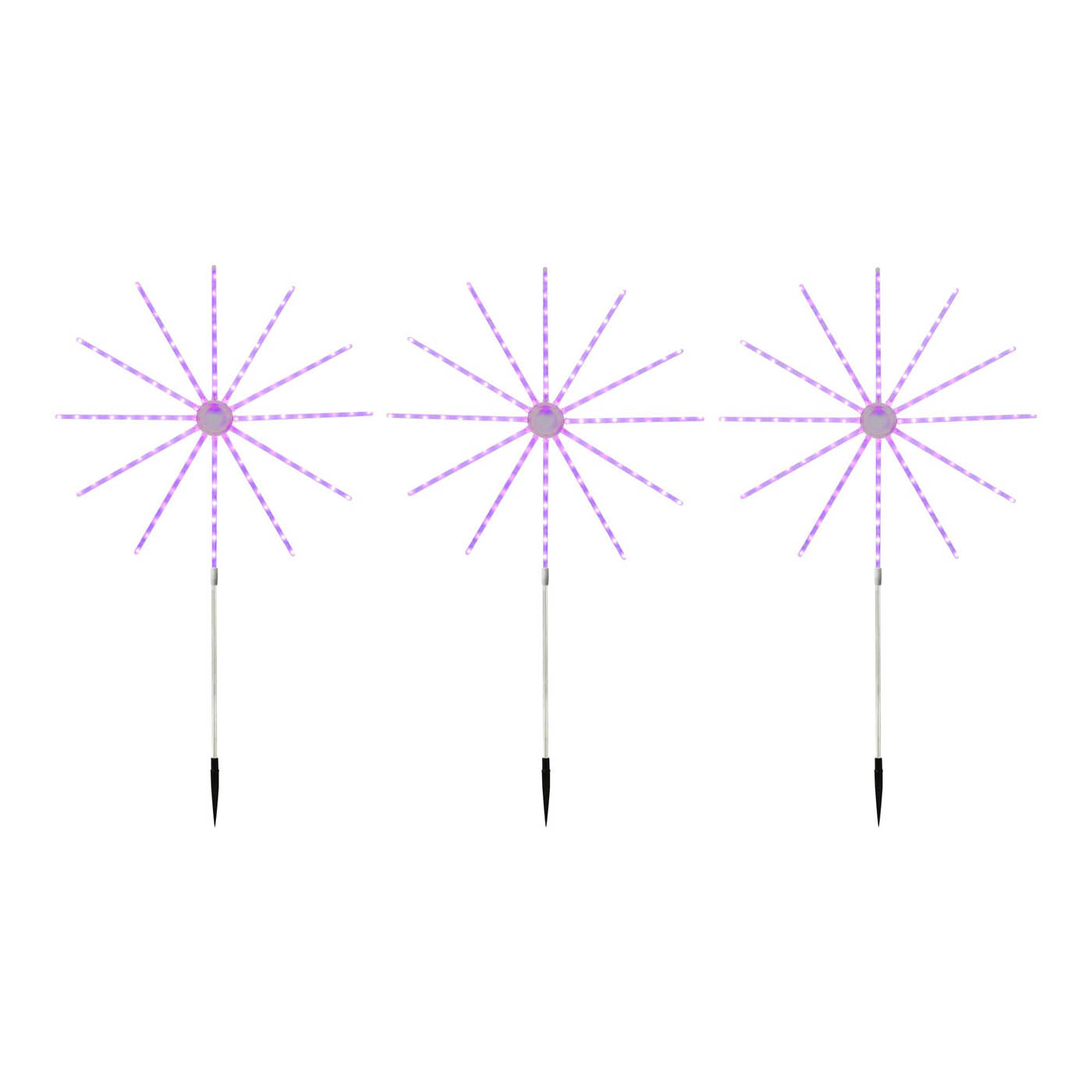 LED Garden Light Path Firework Multicolour With Timer (H)860mm Pack of 3 Lights - Image 7
