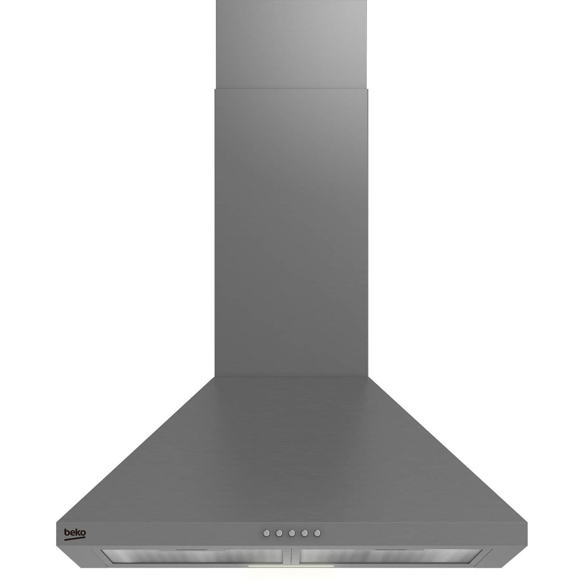 Beko Cooker Hood HCP61422XH 60cm Chimney Extractor Stainless Steel - Image 1