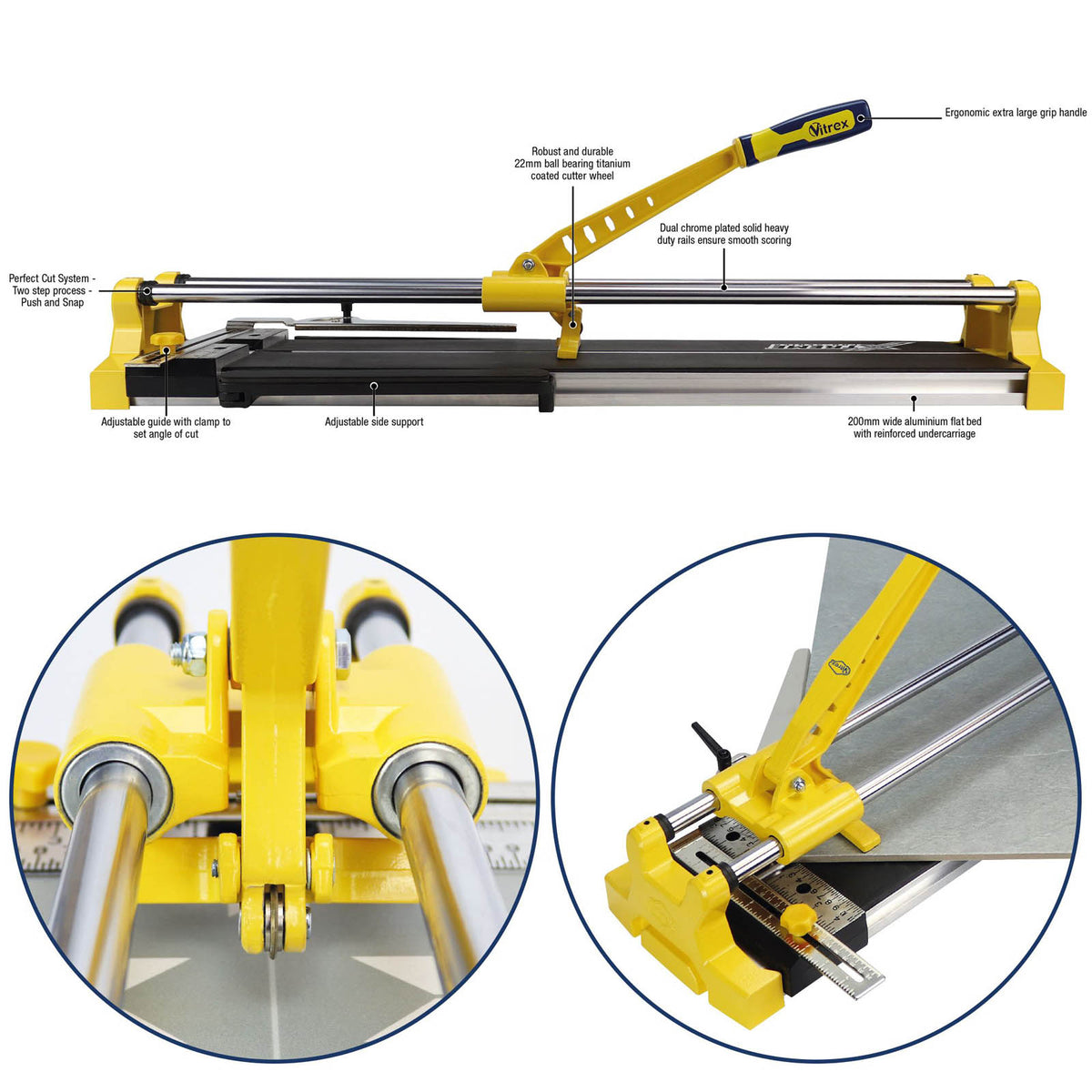Vitrex Manual Tile Cutter 900mm Tungsten Carbide For Ceramic And Porcelain - Image 6