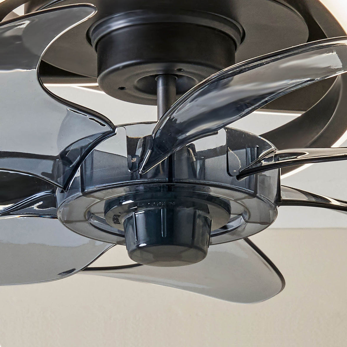 Led Ceiling Fan Light Black Dimmable Bedroom Living Room 6 Speeds Remote Control - Image 5