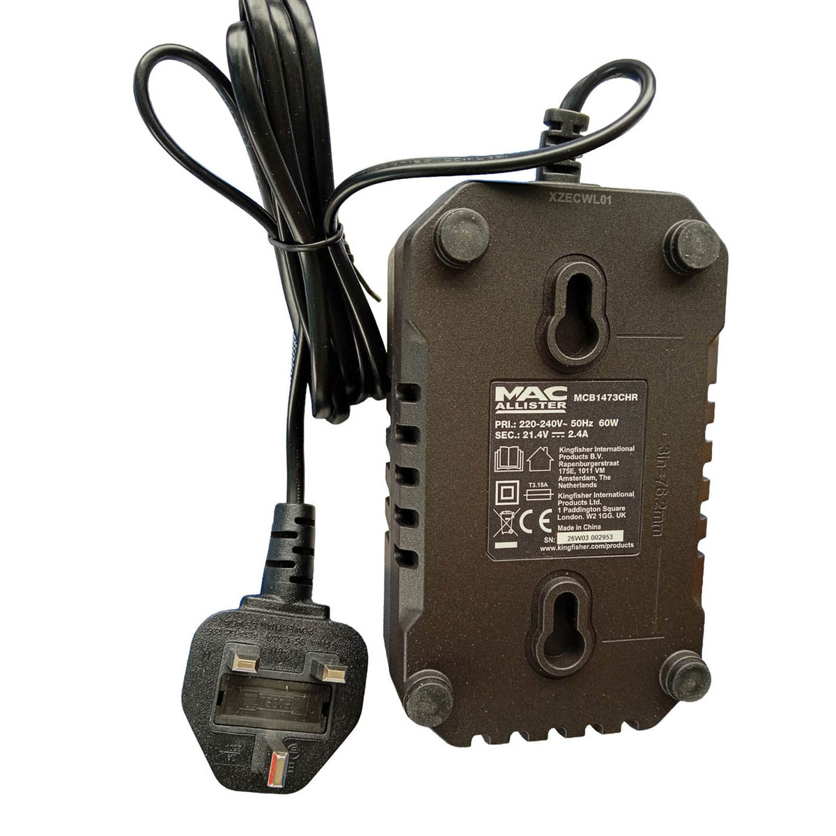 MacAllister Battery Charger Solo 18V 2.4Ah MCB1473CHR LED Indicator Compact - Image 2