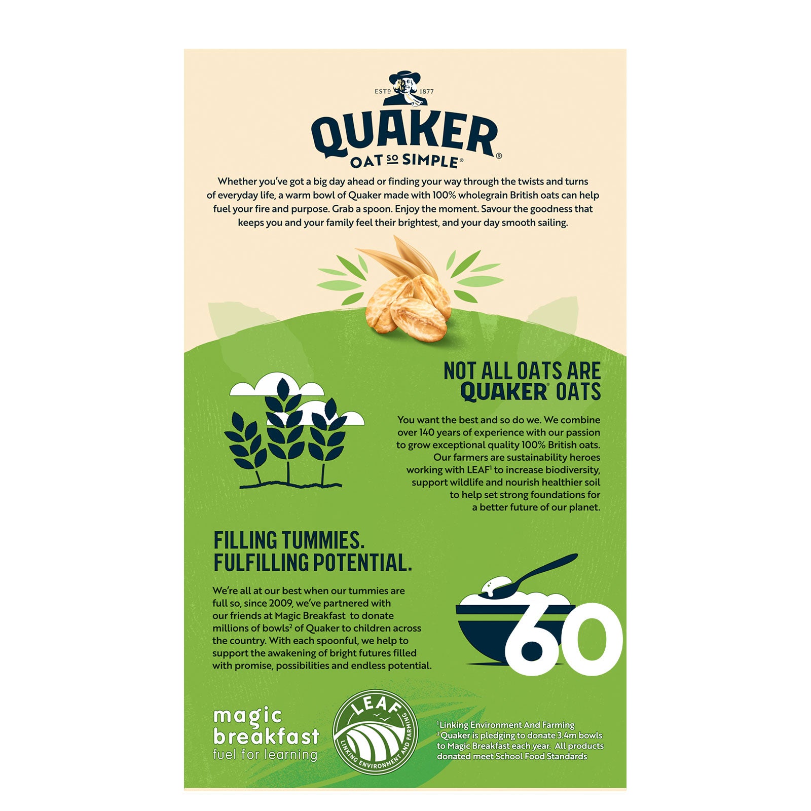 Quaker Oats Porridge Apple Blueberry 60 x 36g Sachets - Image 3