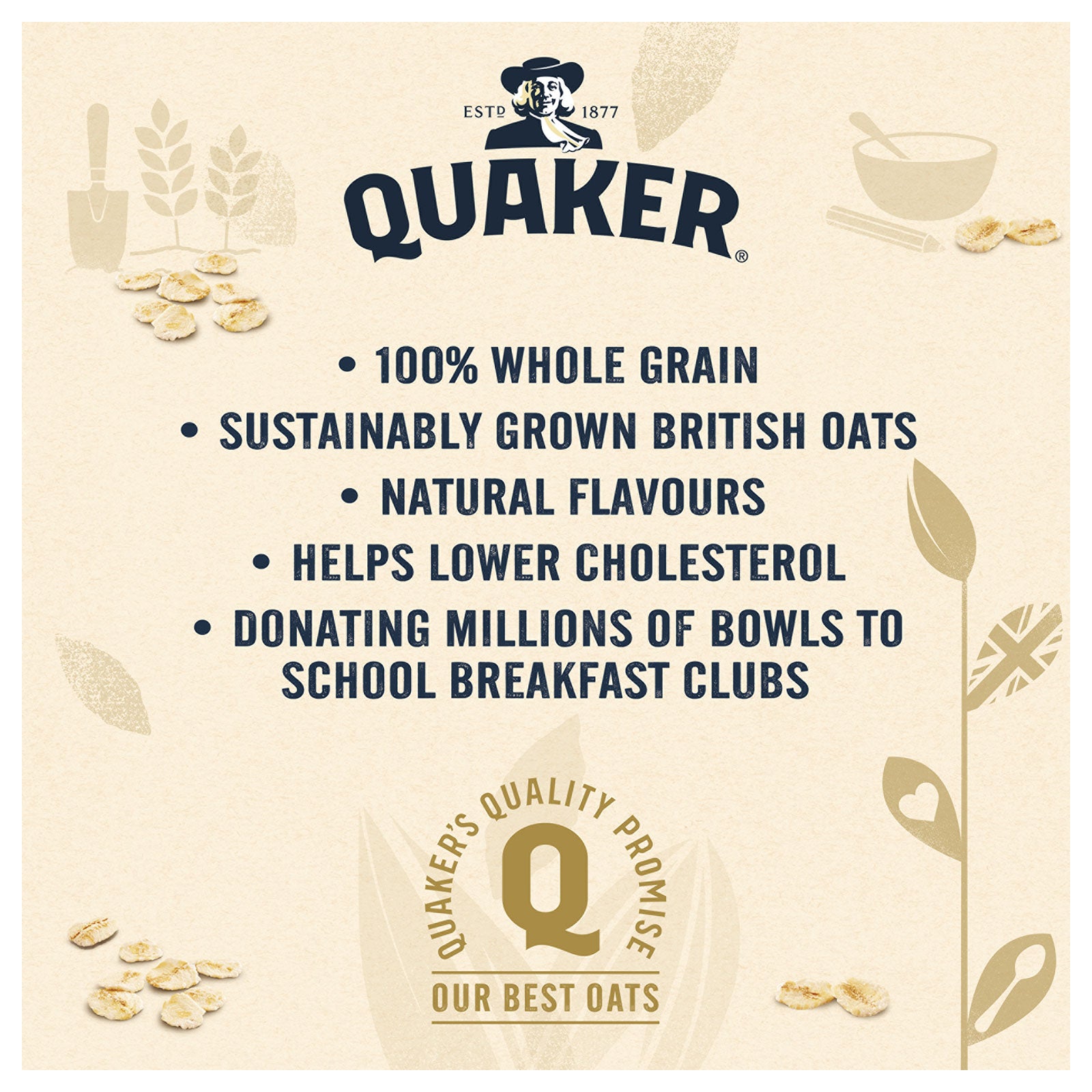 Quaker Porridge Oats Oat So Simple Golden Syrup 57g Pack of 8 - Image 6