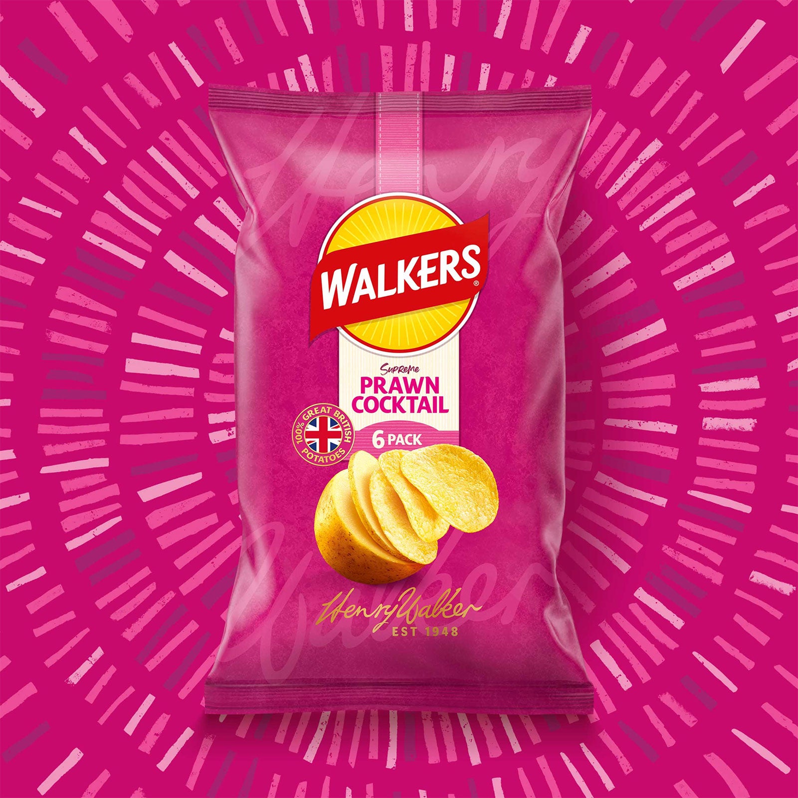 Walkers Crisps Prawn Cocktail Multipack Snacks 108 x 25g - Image 9