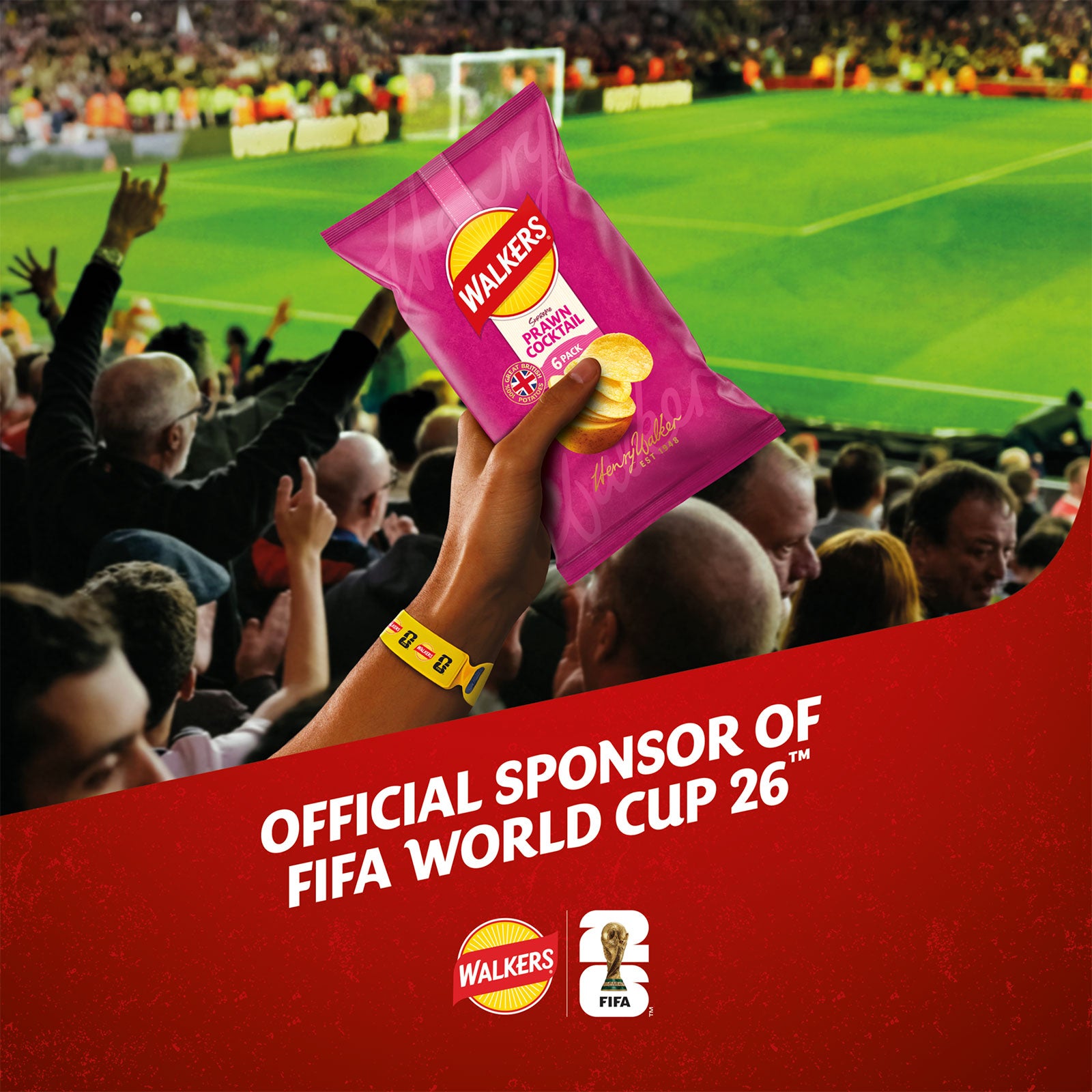 Walkers Crisps Prawn Cocktail Multipack Snacks 108 x 25g - Image 3