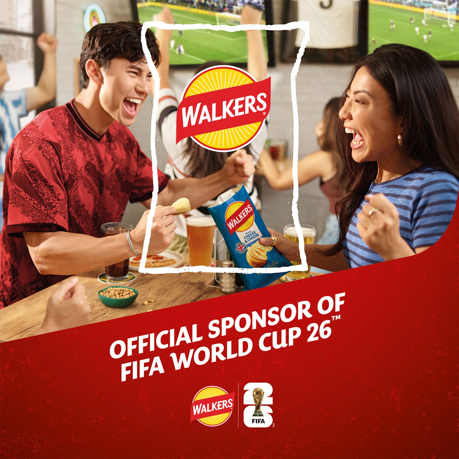 Walkers Crisps Prawn Cocktail Multipack Snacks 108 x 25g - Image 4