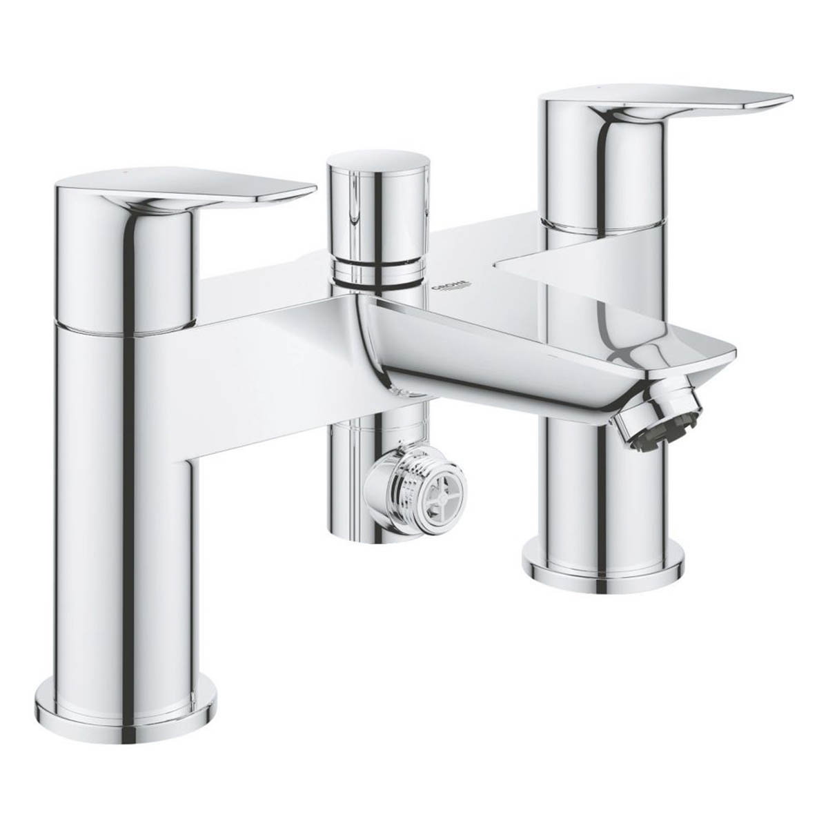 Grohe Bath Filer Shower Mixer Tap Chrome Double Lever 1/4 Turn Operation - Image 1