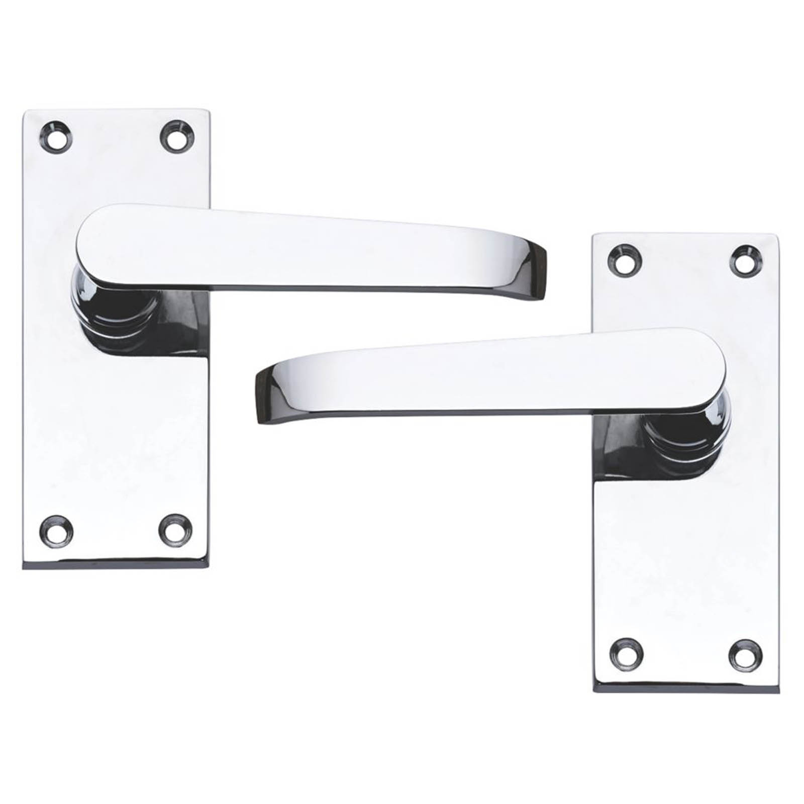 Smith & Locke Door Handles Latch Fire Rated Polished Chrome Internal Use 5 Pack - Image 2