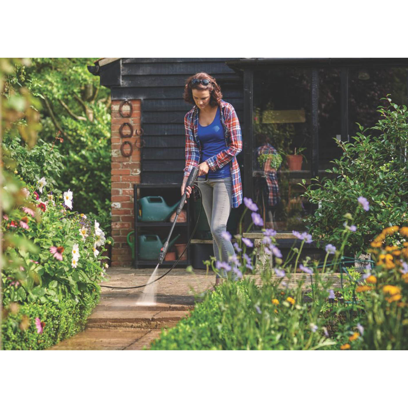 Bosch High Pressure Washer Jet EasyAquatak 100bar Corded Electric 1100W 230V - Image 2