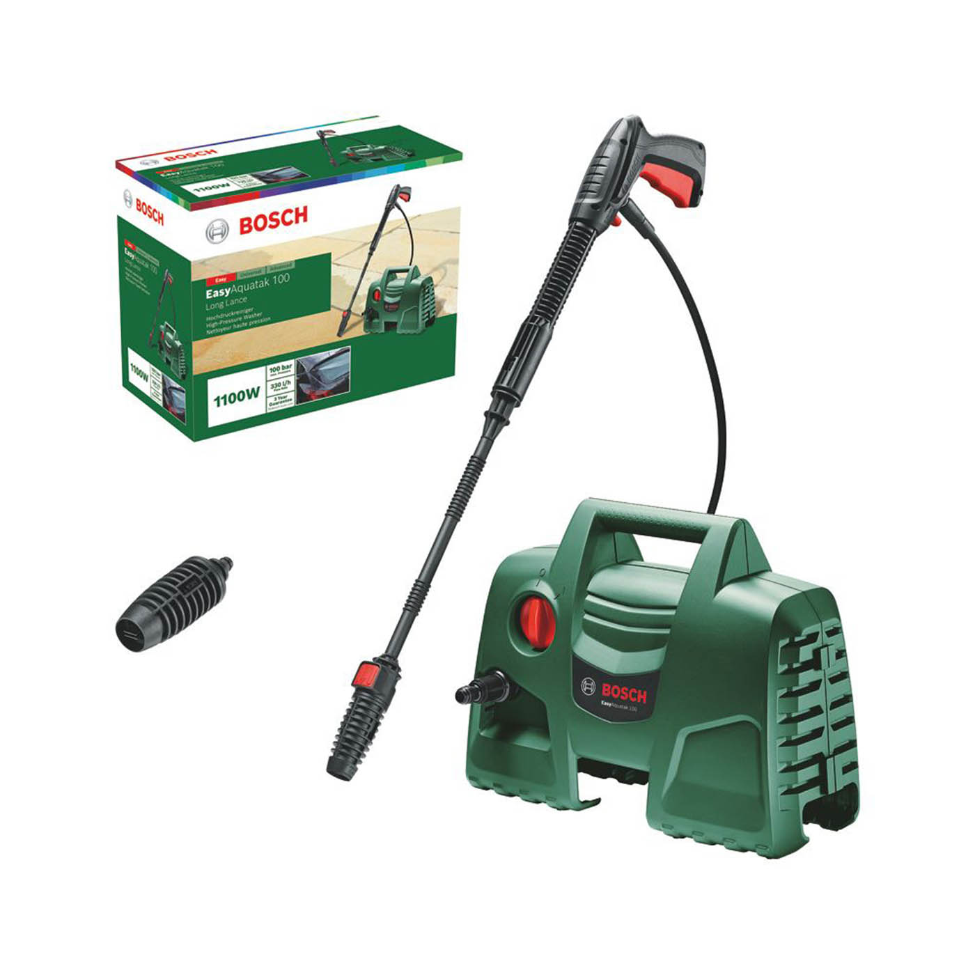 Bosch High Pressure Washer Jet EasyAquatak 100bar Corded Electric 1100W 230V - Image 5