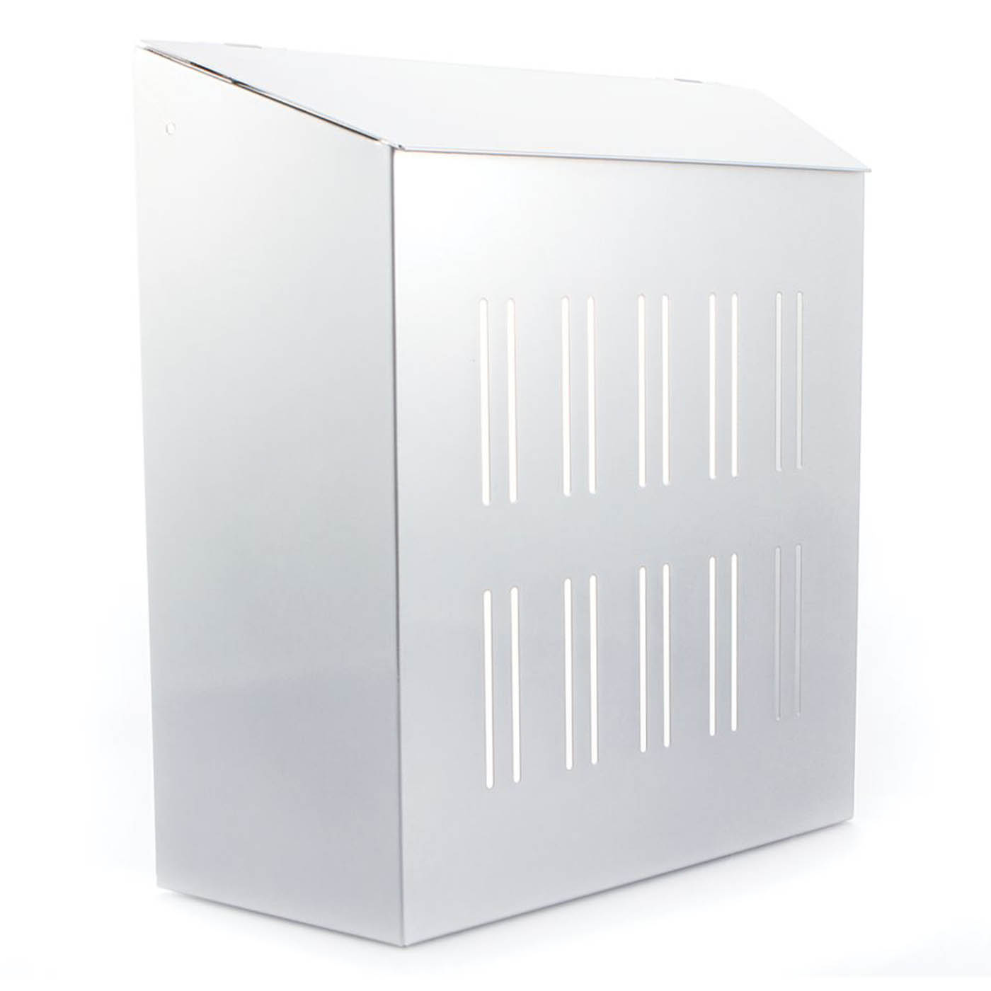 Burg-Wachter Post Catcher Letterplate Silver Powder Coated Galvanised Steel - Image 1