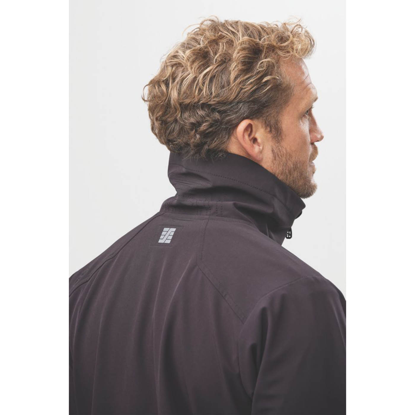 Snickers Work Jacket Soft Shell Mens Black Windproof Full Zip 2X Large 52" Chest - Image 6