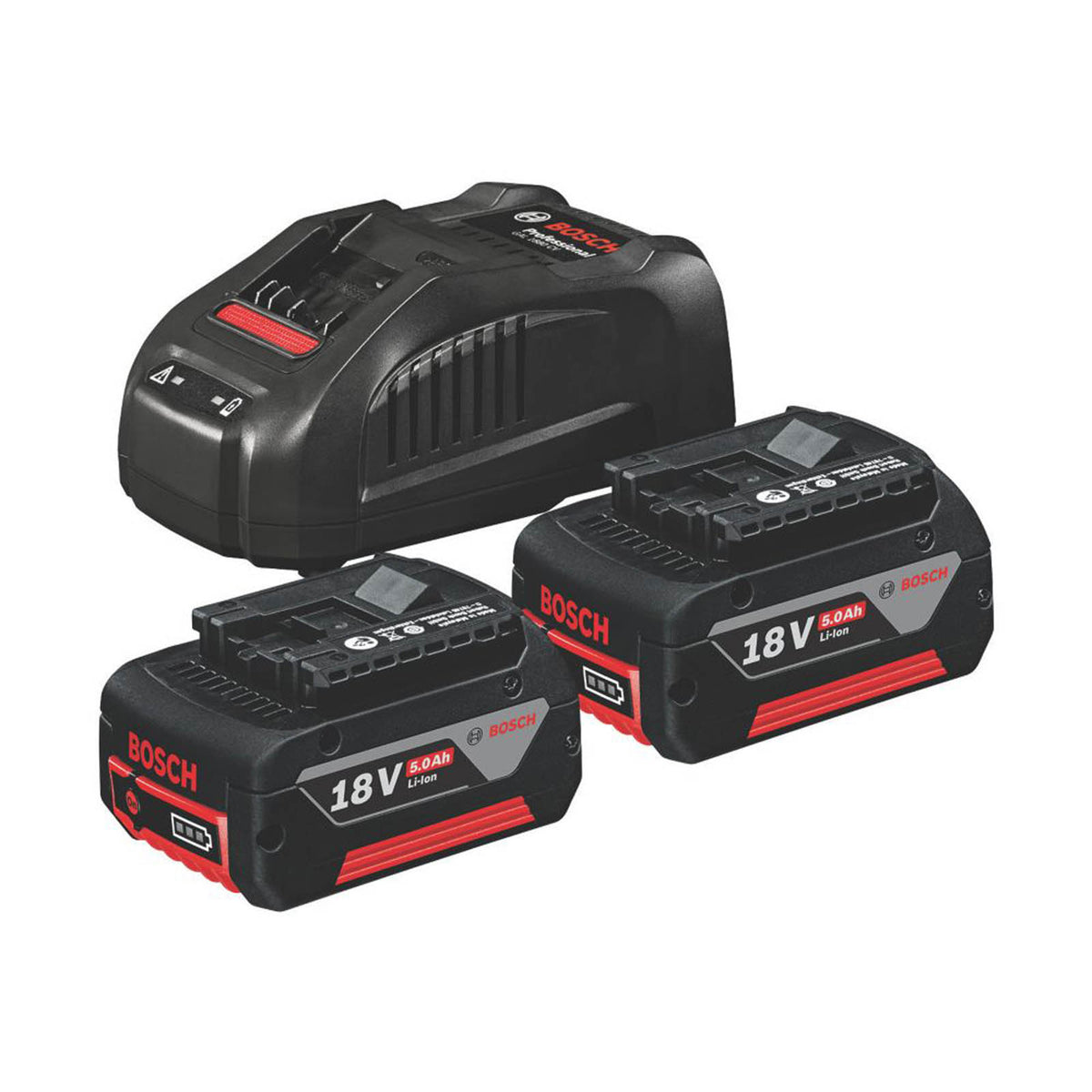 Bosch Battery And Charger Kit 18V 2x5.0Ah Li-Ion CoolPack 1600A00B8K Compact - Image 1