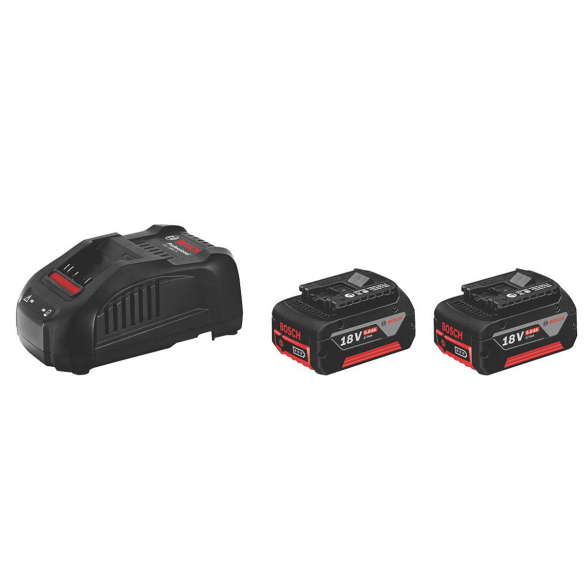 Bosch Battery And Charger Kit 18V 2x5.0Ah Li-Ion CoolPack 1600A00B8K Compact - Image 2