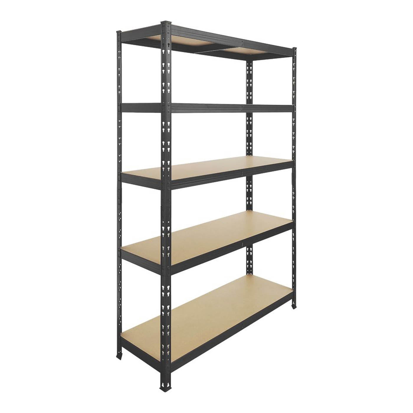 Essentials 5-Tier Metal Garage Shelving Unit 1200mm x 400mm x 1800mm - Image 1