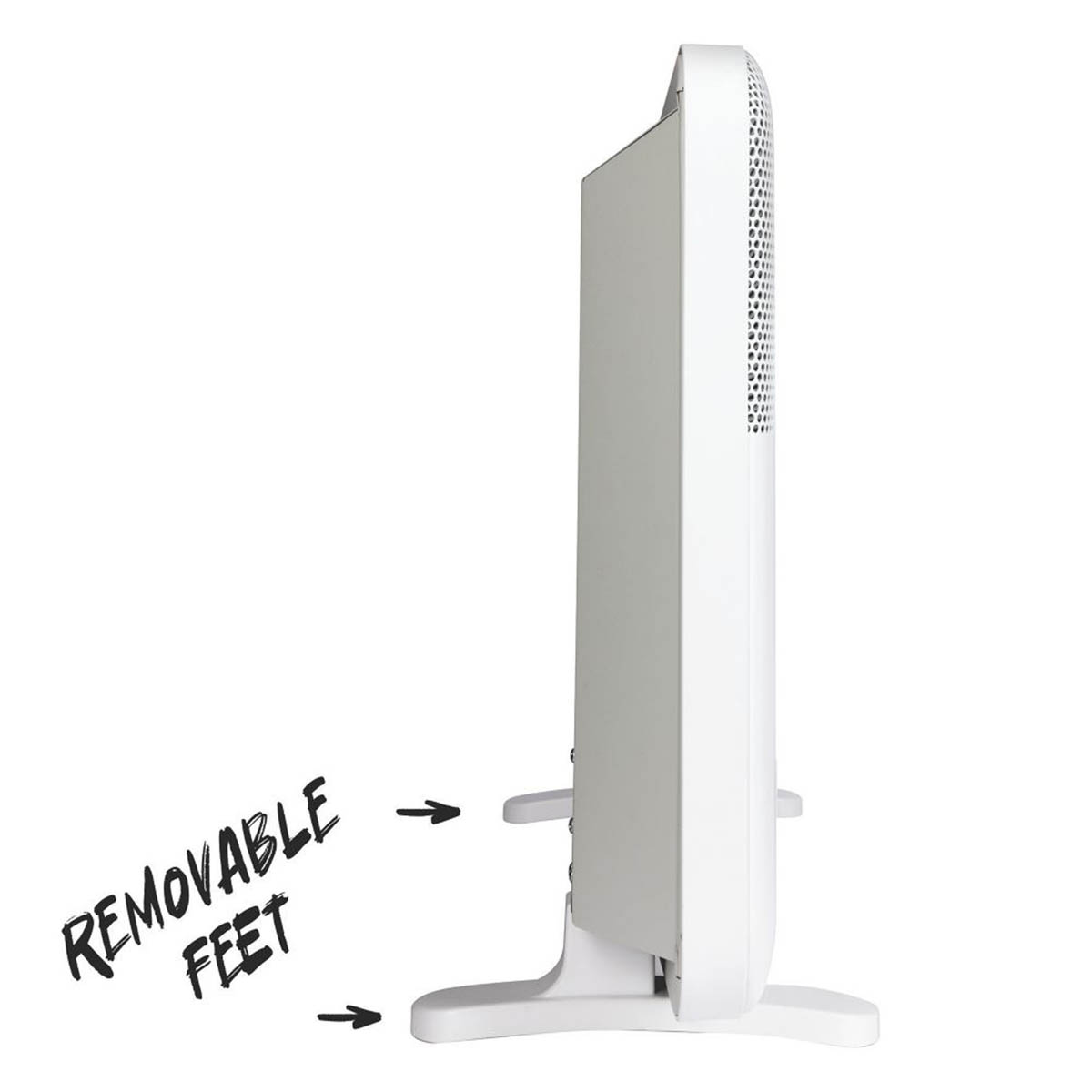 TCP 2000W Electric Portable or Wall-Mounted Convector Panel Heater White - Image 6