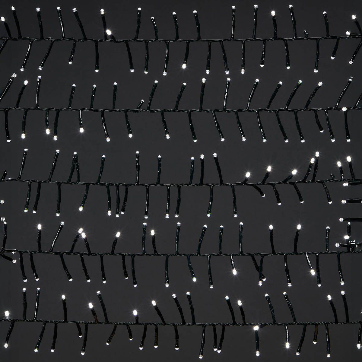 LED Christmas String Lights 2000 Ice White Cluster Timer Indoor Outdoor Home - Image 4