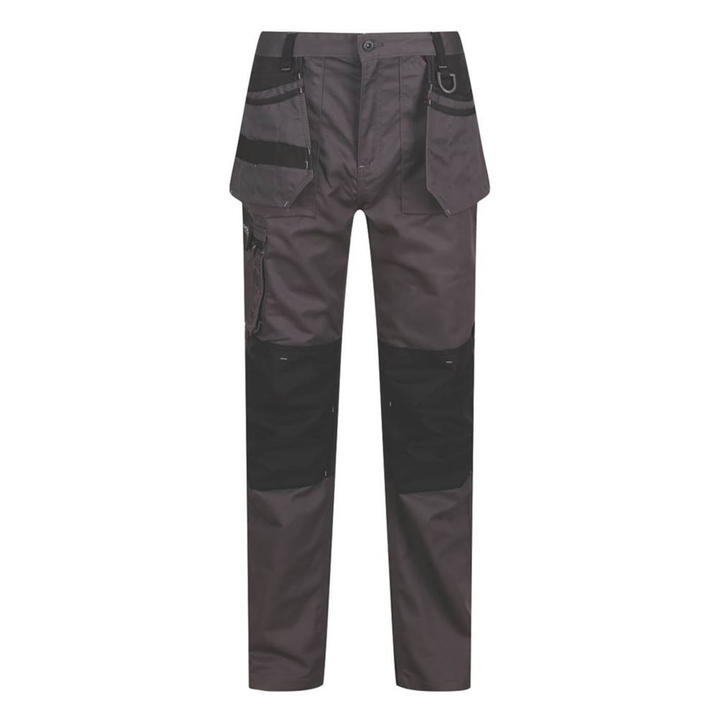 Regatta Work Trousers Mens Classic Fit Incursion Grey Multi Pockets 34W 29L - Image 1