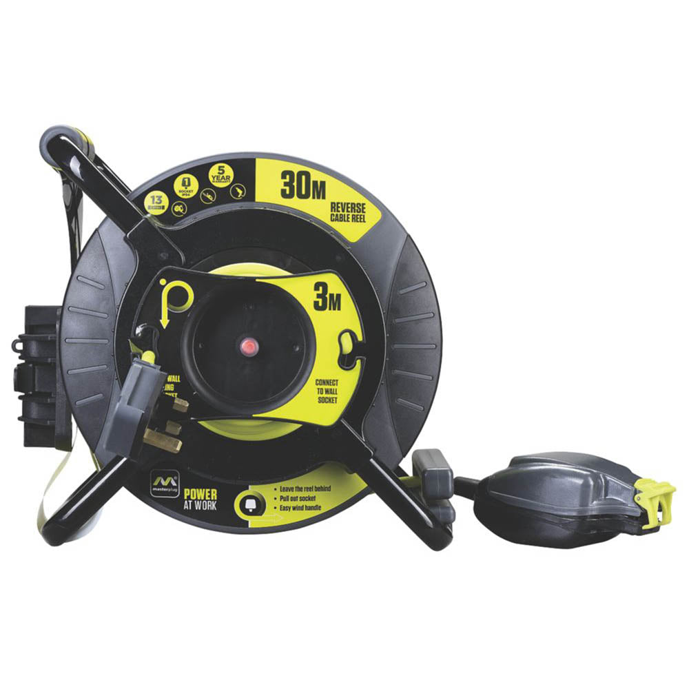 British General Cable Reel Extension Reverse 13A 1Gang 33m IP54 240V Outdoor - Image 2