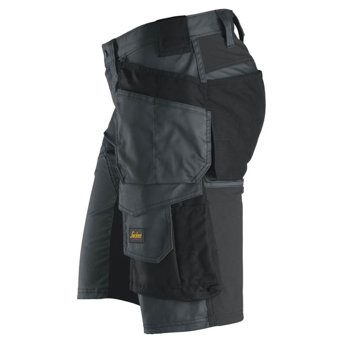 Snickers Work Shorts 6141 Mens Slim Fit Grey Black Stretch Multi Pockets 33W - Image 5
