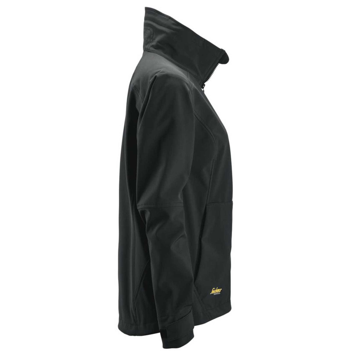 Snickers Work Softshell Jacket Womens Black Windproof Breathable Size 16-18 - Image 3