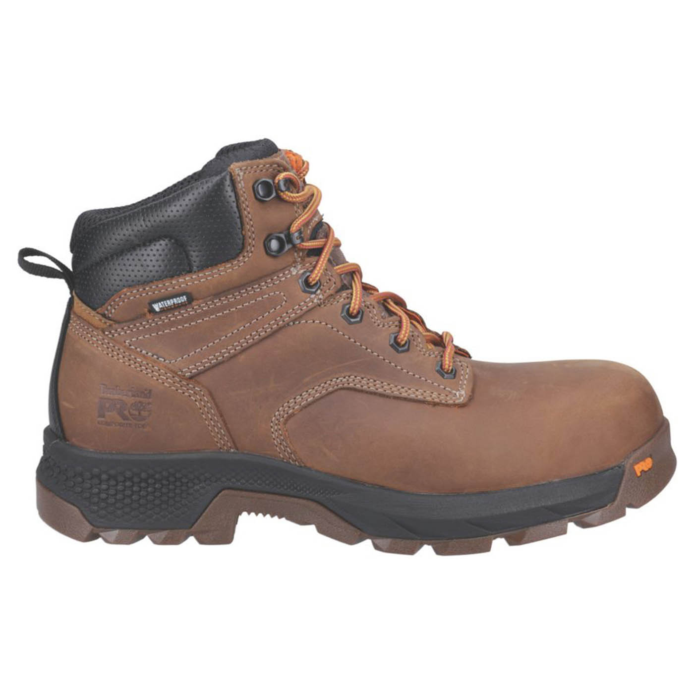 Timberland Safety Boots Mens Standard Fit Brown Waterproof Composite Toe Size 9 - Image 2