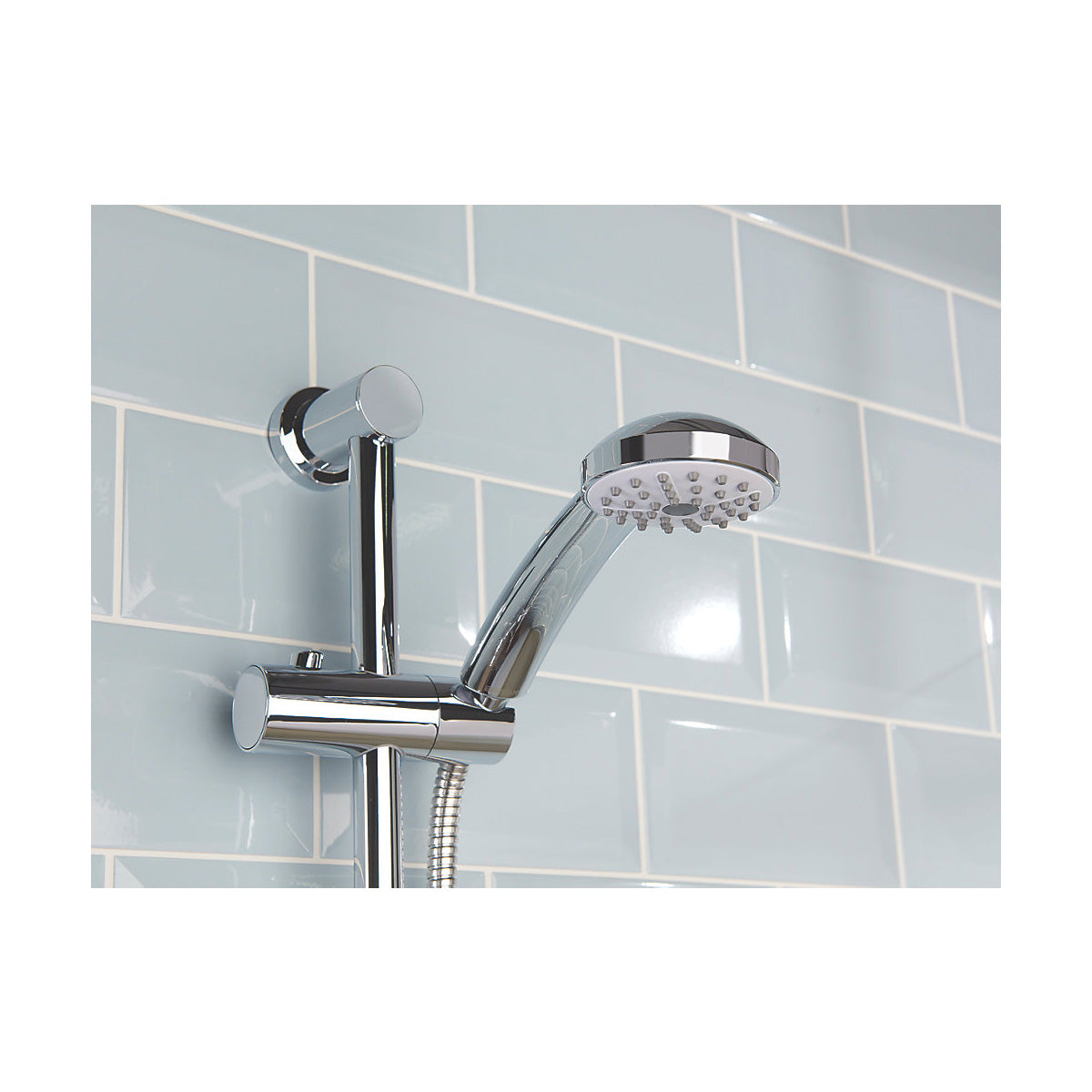 Bristan Thermostatic Mixer Shower Exposed Chrome Single Spray Pattern Round Head - Image 3