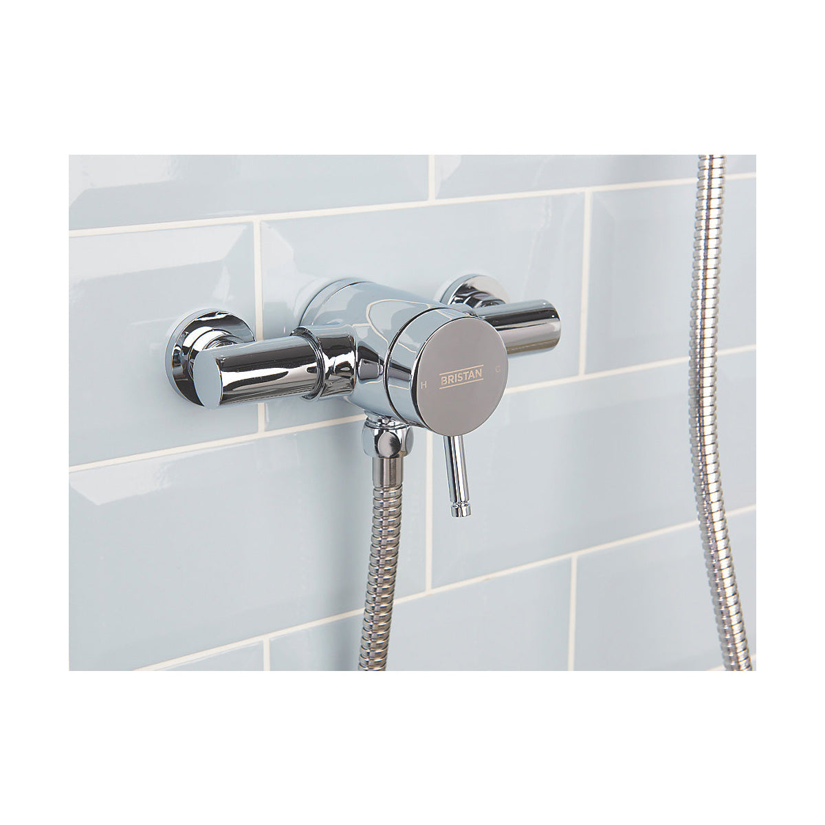 Bristan Thermostatic Mixer Shower Exposed Chrome Single Spray Pattern Round Head - Image 4