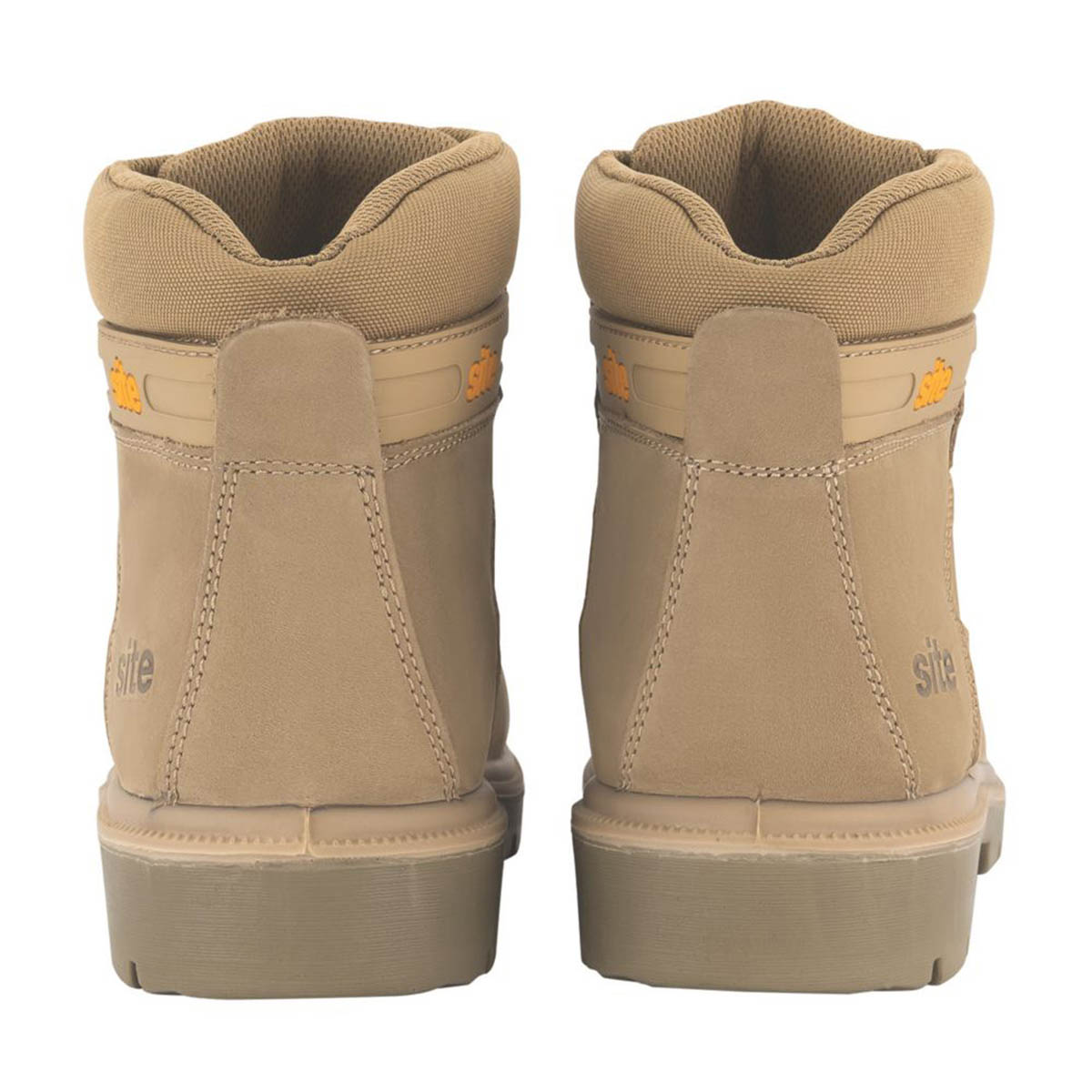 Site Safety Boots Mens Standard Fit Stone Leather Work Shoes Steel Toe Size 8 - Image 6