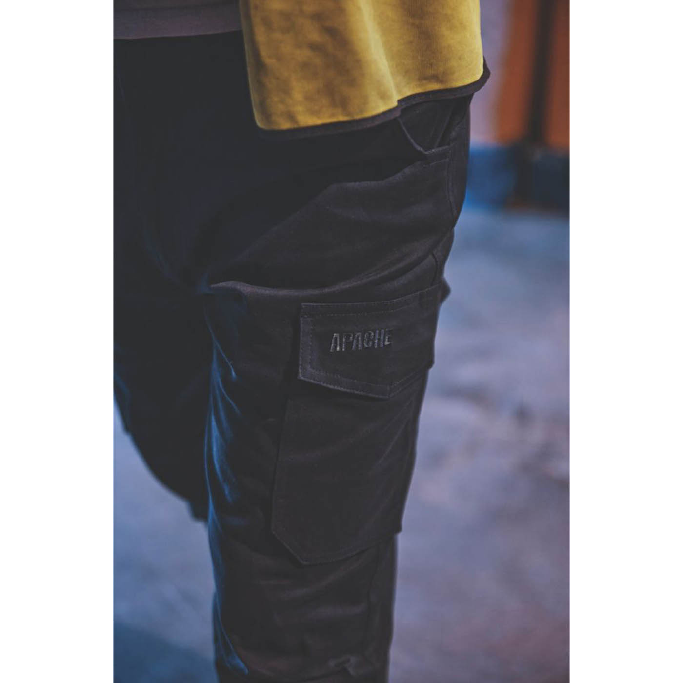 Apache Work Trousers Cargo 6 Pockets Black Slim Fit Breathable 46" W 31-33" L - Image 3