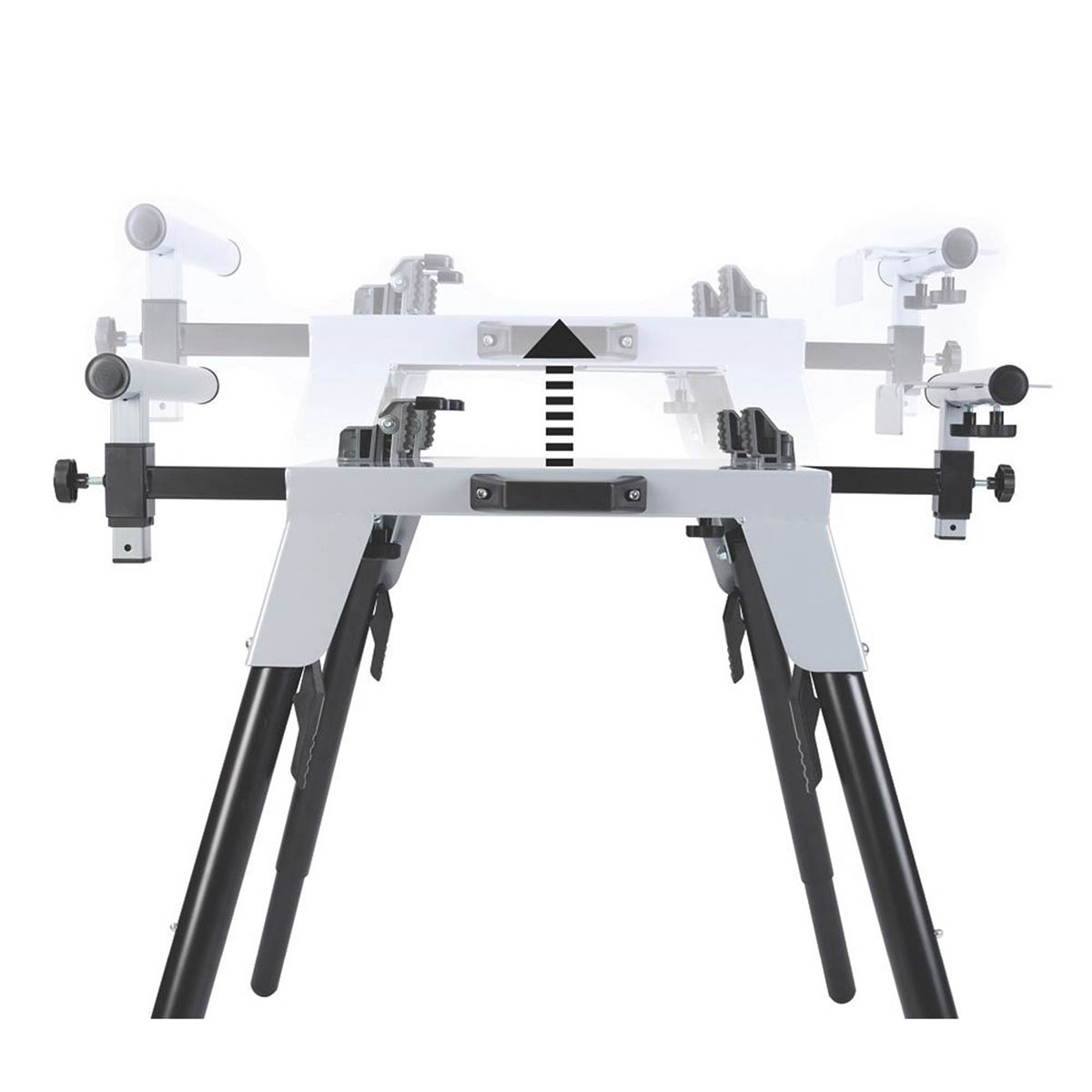 Evolution Universal Chop Saw Stand 225kg Max. Load Capacity Adjustable Height - Image 4