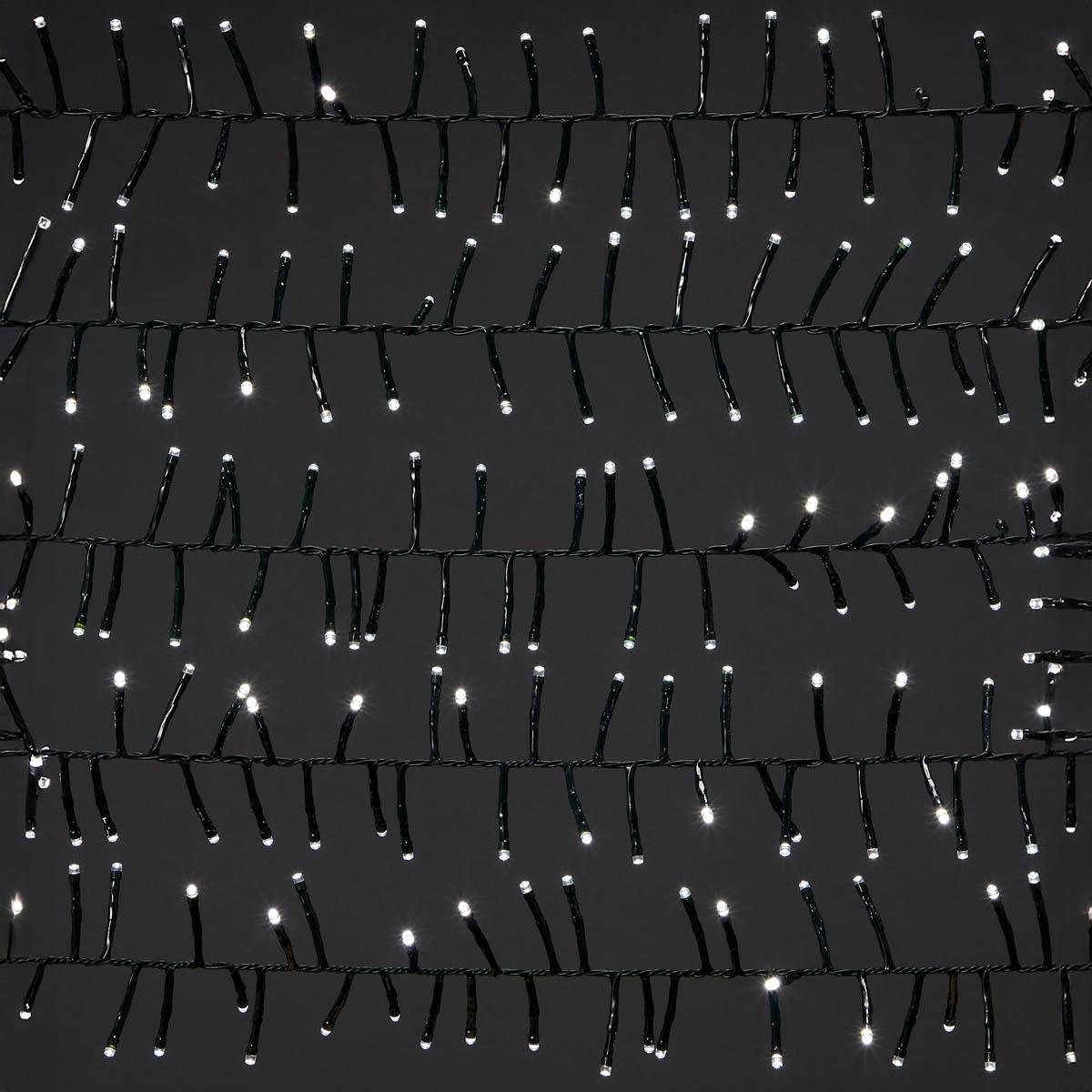 LED Christmas String Lights 1000 Ice White Cluster Timer Indoor Outdoor Home - Image 3