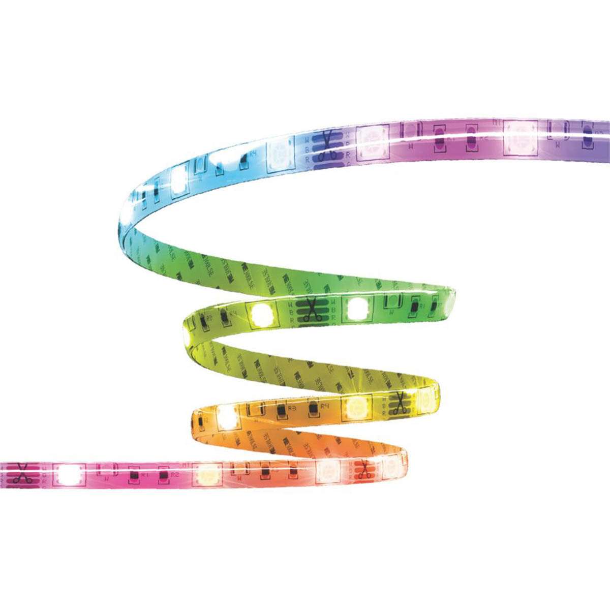 Calex LED Strip Light RGB+CCT Smart Indoor Dimmable Self-Adhesive 24W 1200lm 5m - Image 1