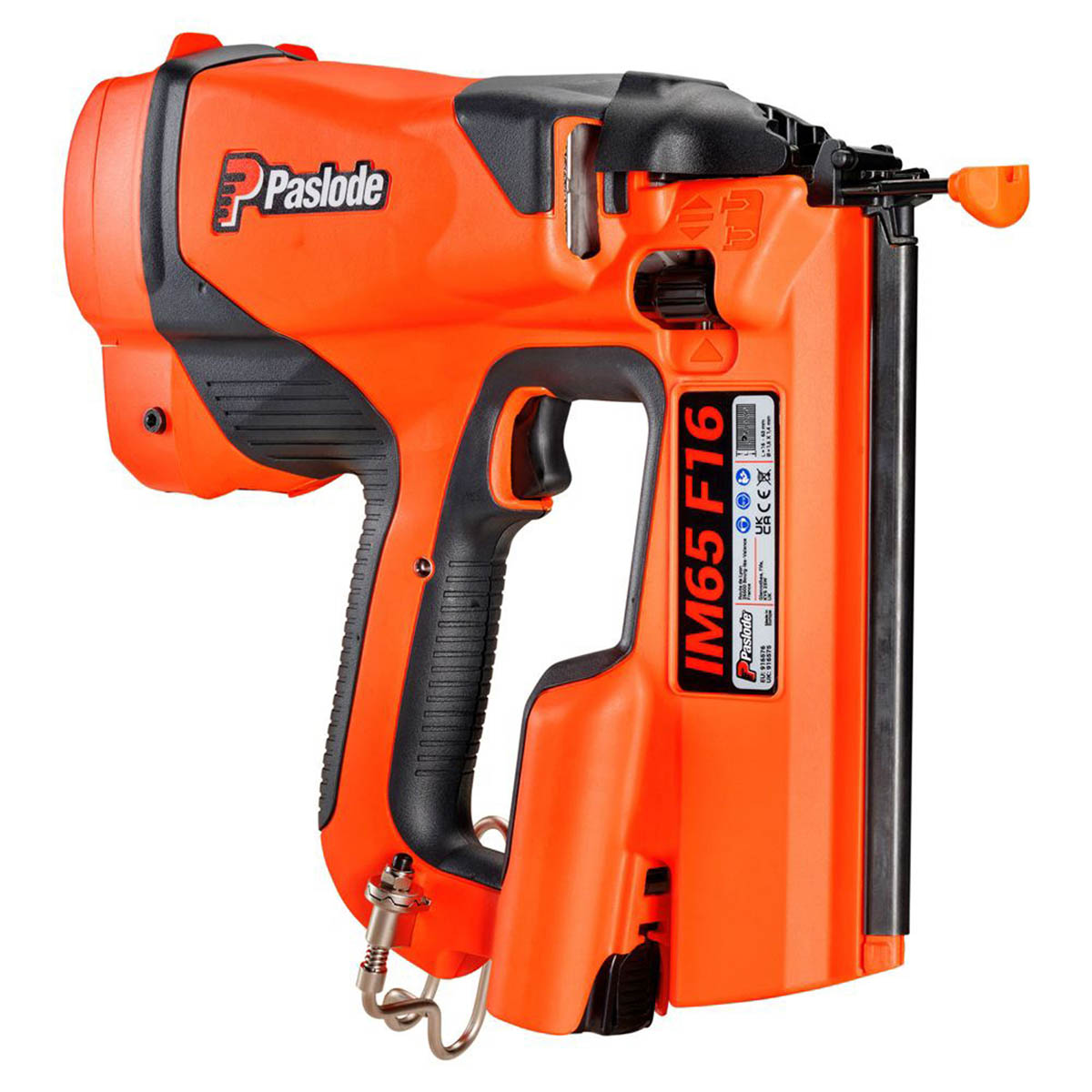 Paslode Gas Nail Gun Cordless 7.4V 2.1Ah IM65F16 Second Fix 63mm Brad Nailer - Image 2