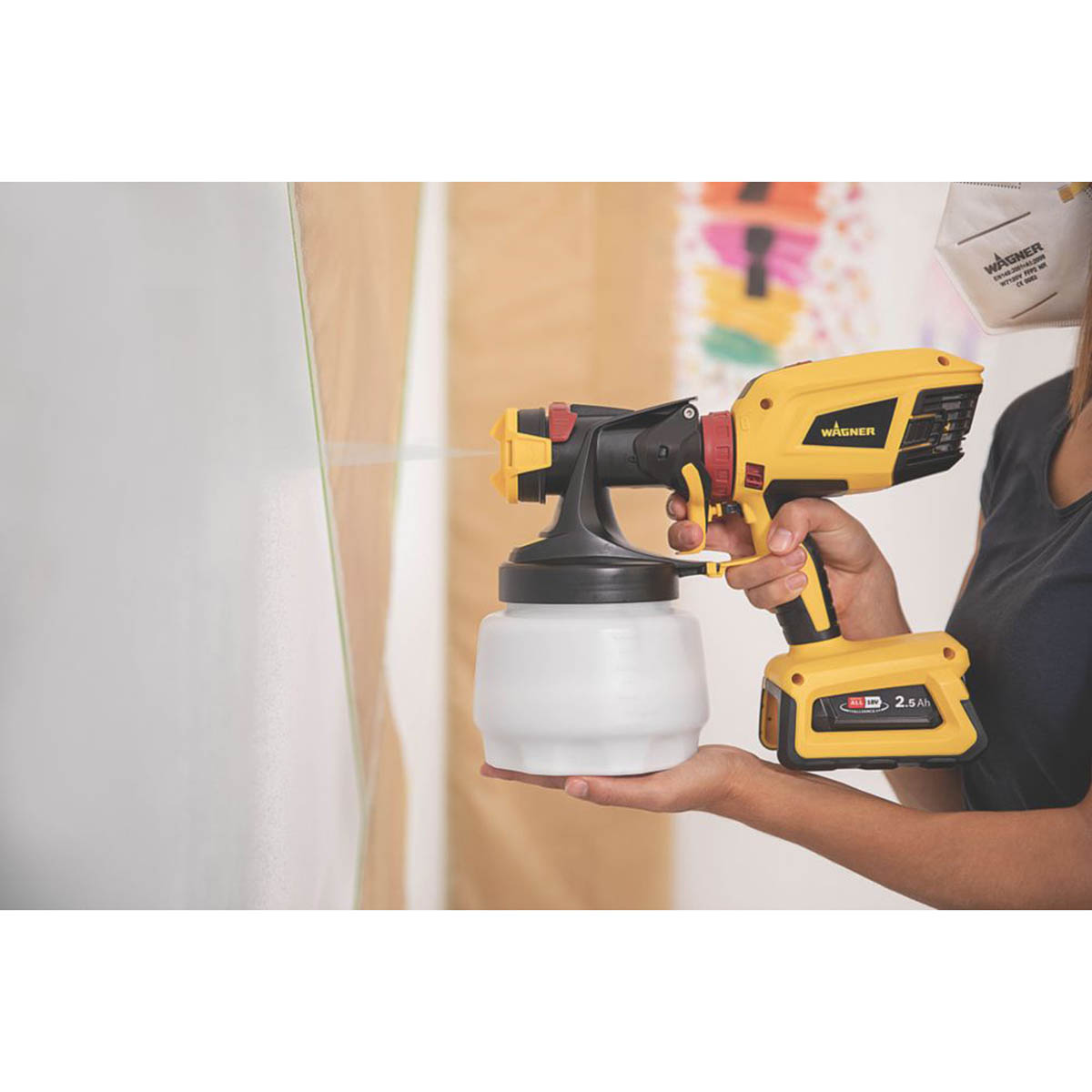 Wagner Flexio W600 18V Brushless Cordless HVLP Universal Paint Sprayer - Bare - Image 6