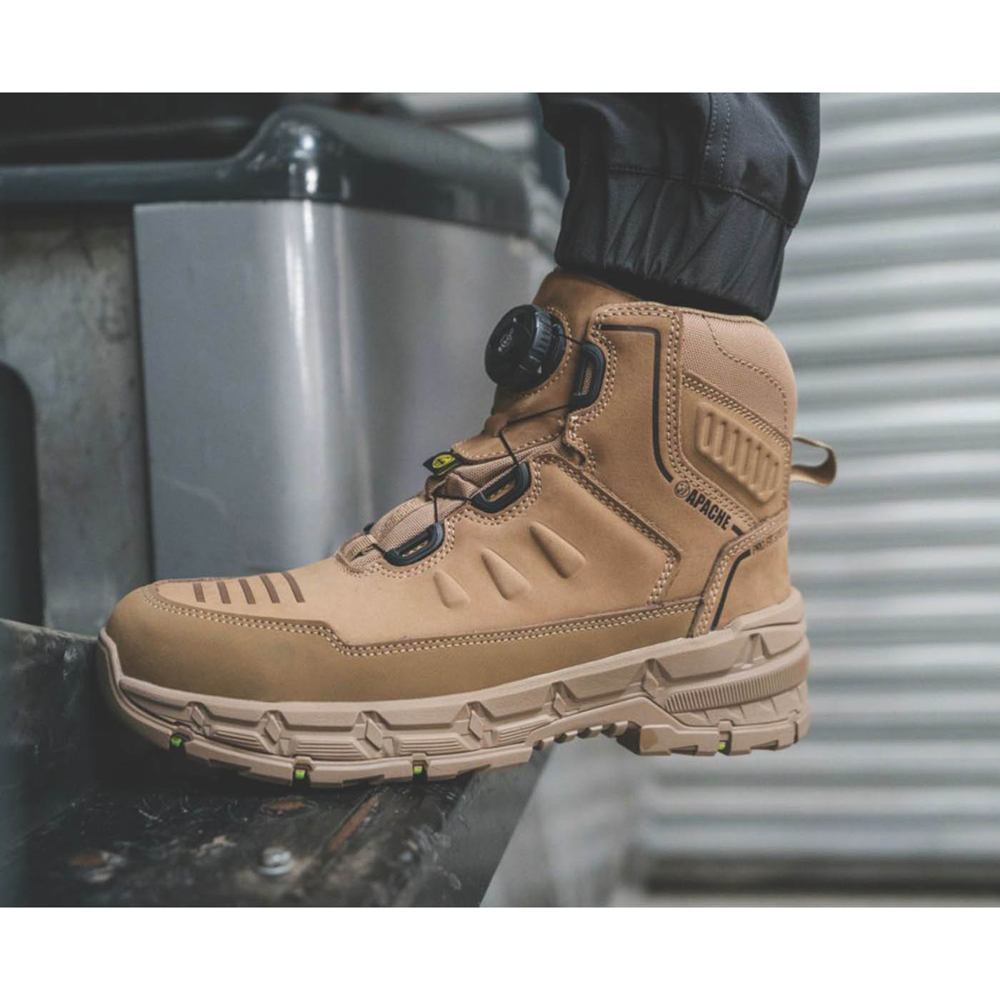 Apache Stonehenge Size 13 Stone Waterproof Steel Toe Cap Safety Boots - Image 6