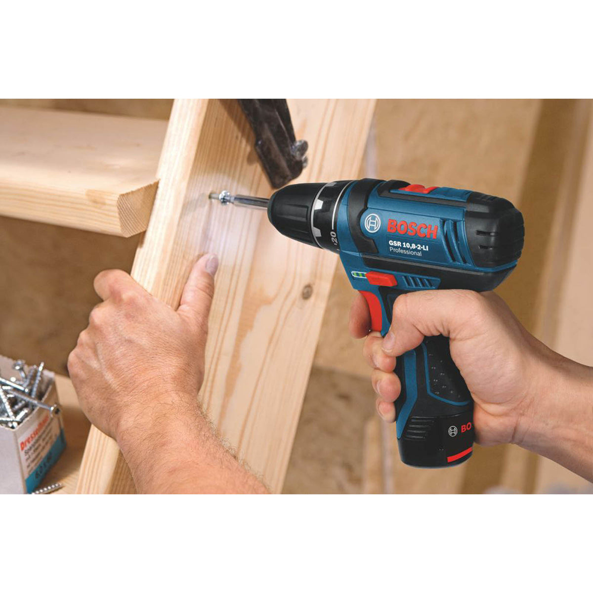 Bosch Drill Driver Cordless 12V 2x2.0Ah Li-Ion GSR 12V-15 Professional Soft Grip - Image 4