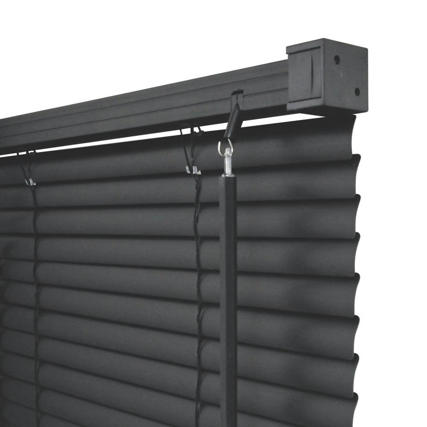 Renaissance Venetian Blind Black 105cm x 150cm Drop - Image 1